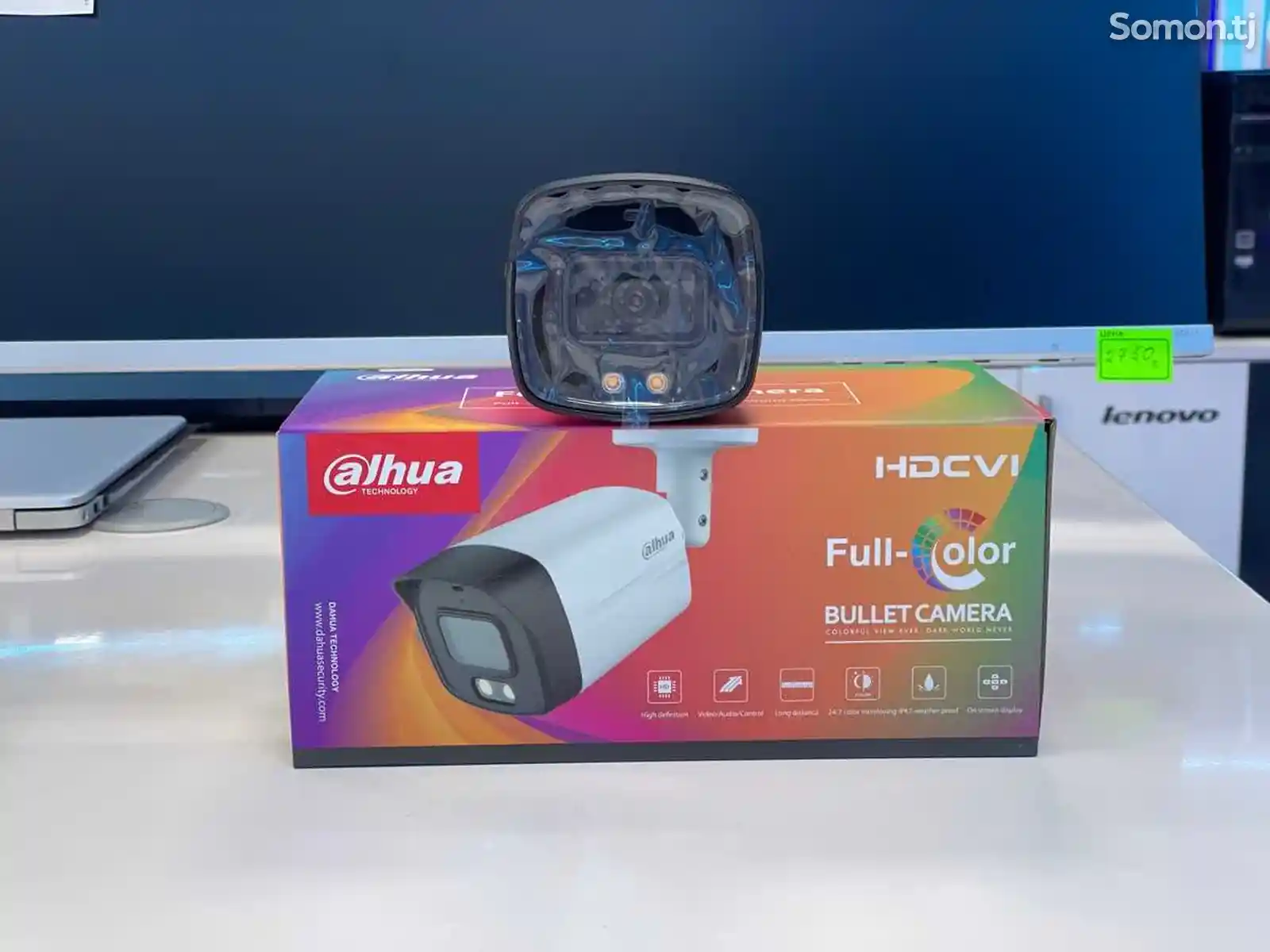 Камера наружная HDCVI Dahua HAC HFW1209TLMP A LED 0360B ЗВУК 2мп 40м-2