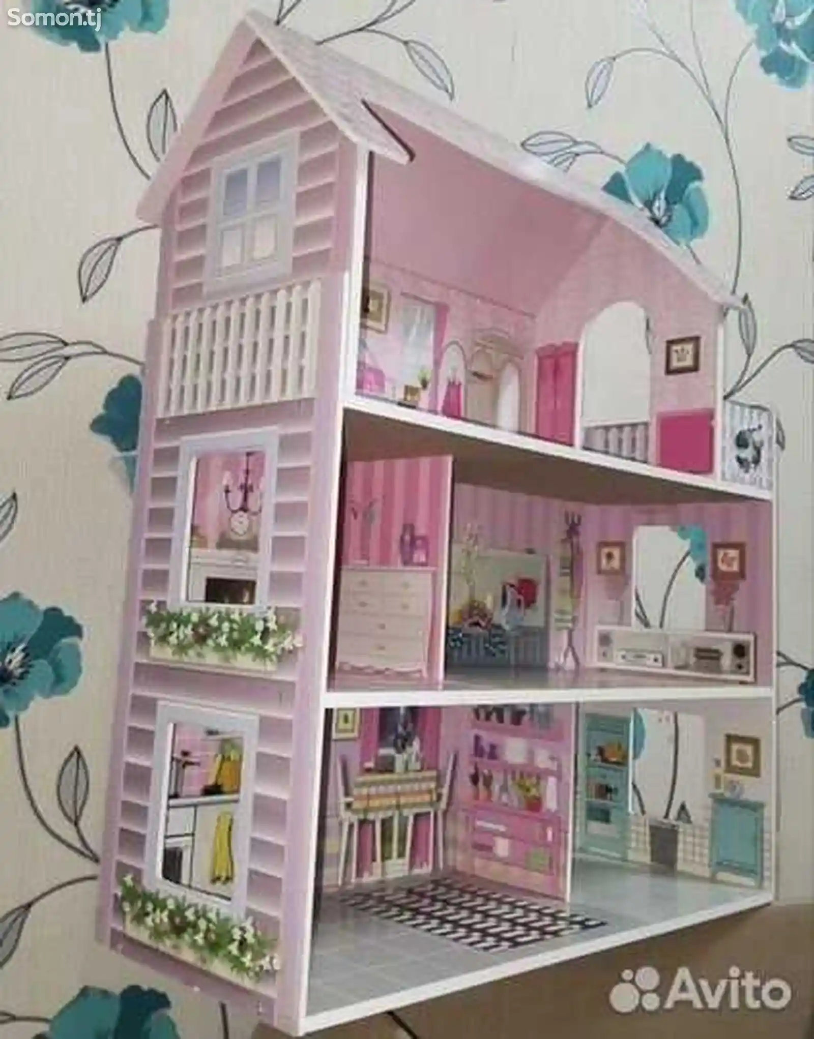 Кукольный дом деревянный-13