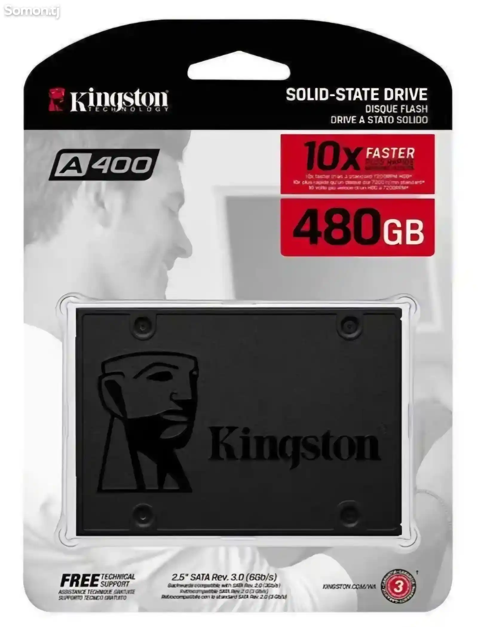 SSD накопитель Kingston A400 2.5 SATA 480GB