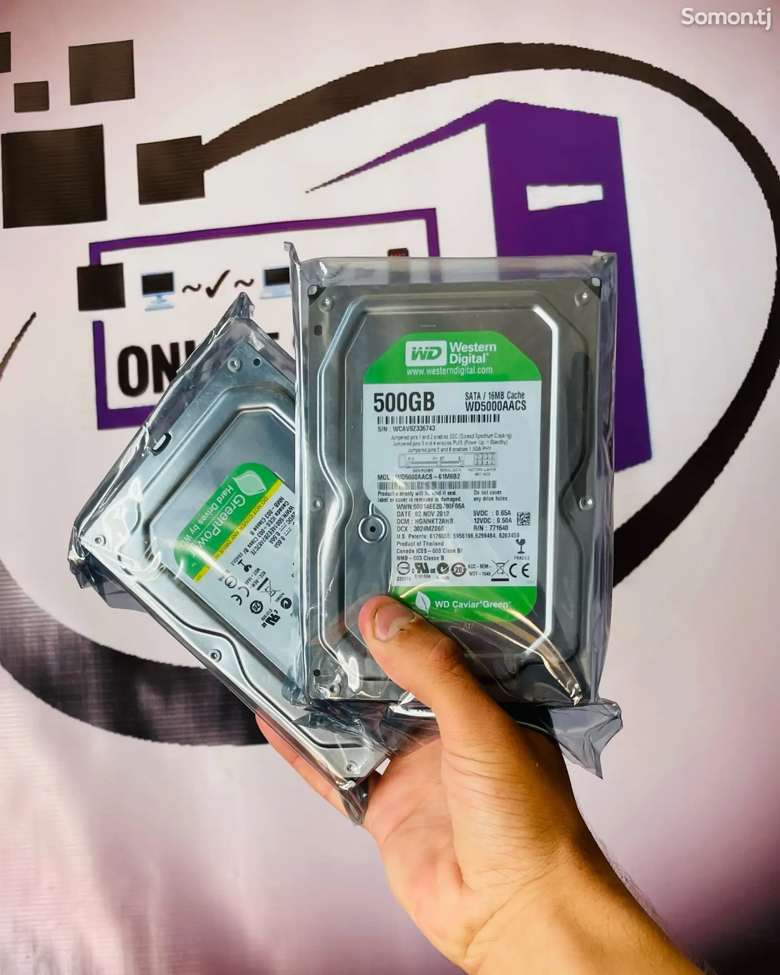 Жесткий Диск 500GB/WD Green Power