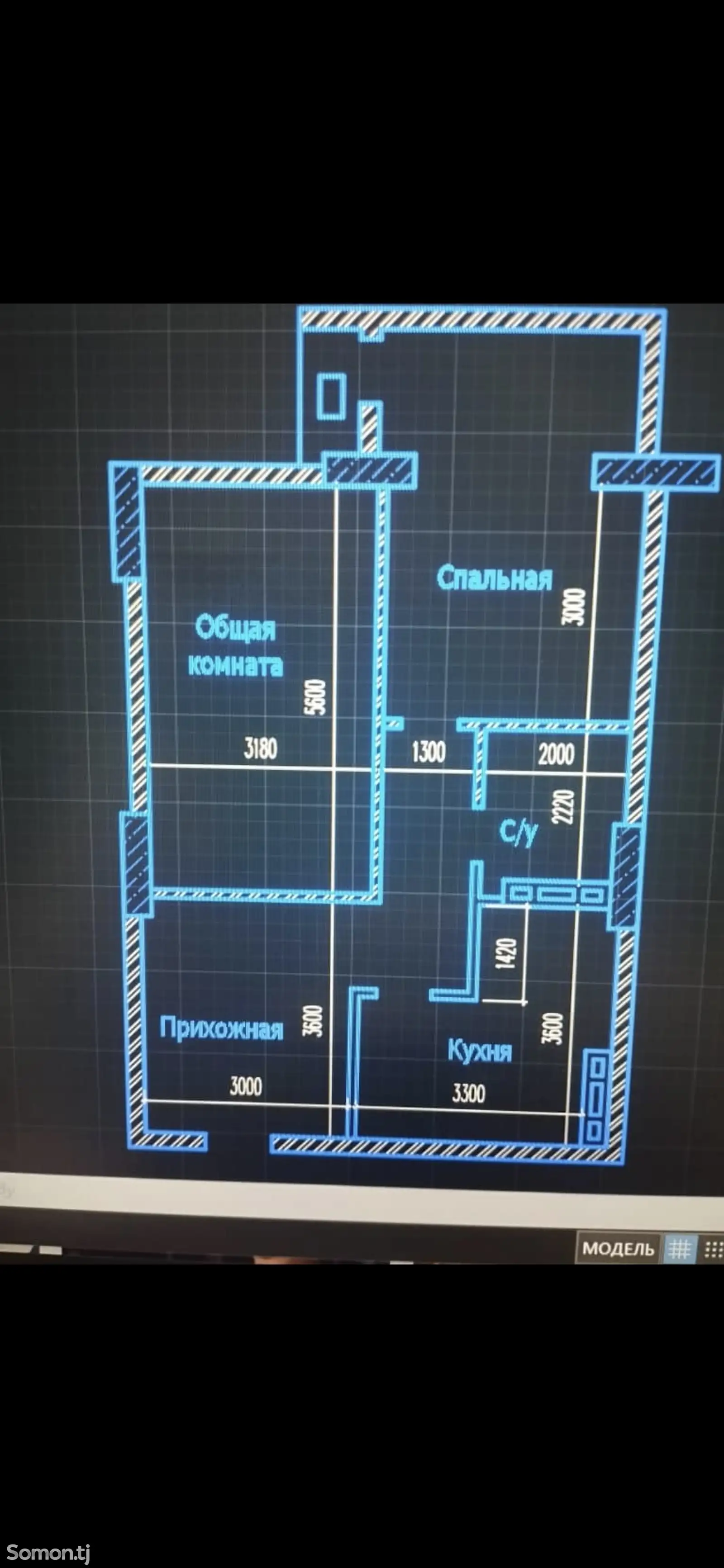 2-комн. квартира, 11 этаж, 68 м², Сино-1