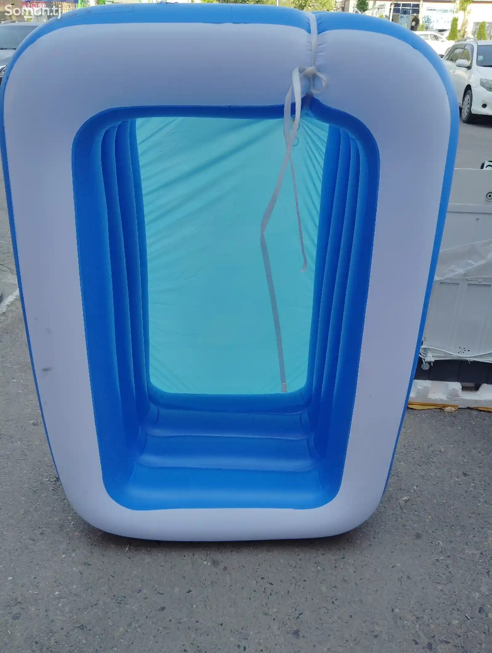 Надувной бассейн с электрическим насосом-1