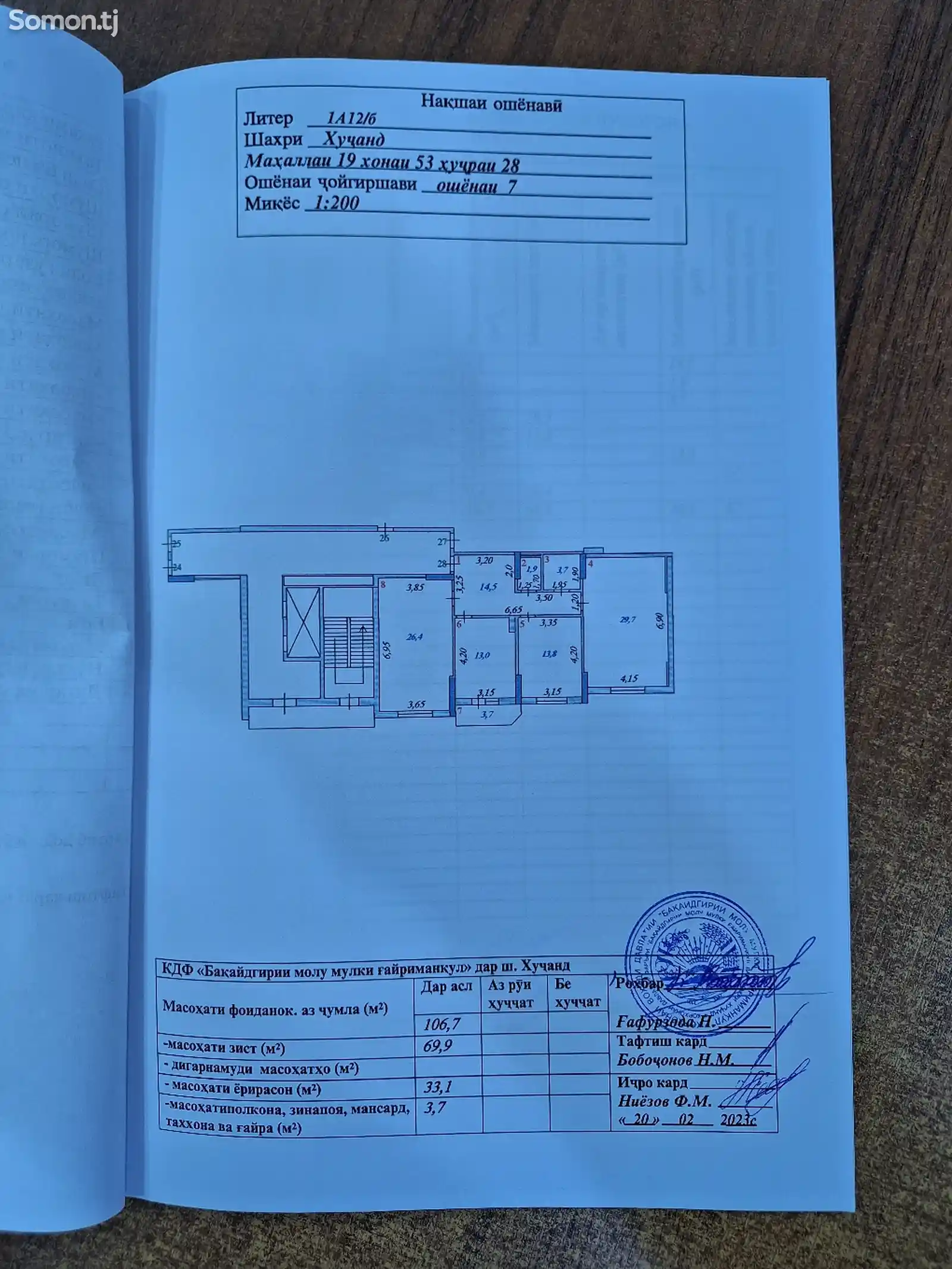 3-комн. квартира, 7 этаж, 107 м², 19 мкр-3