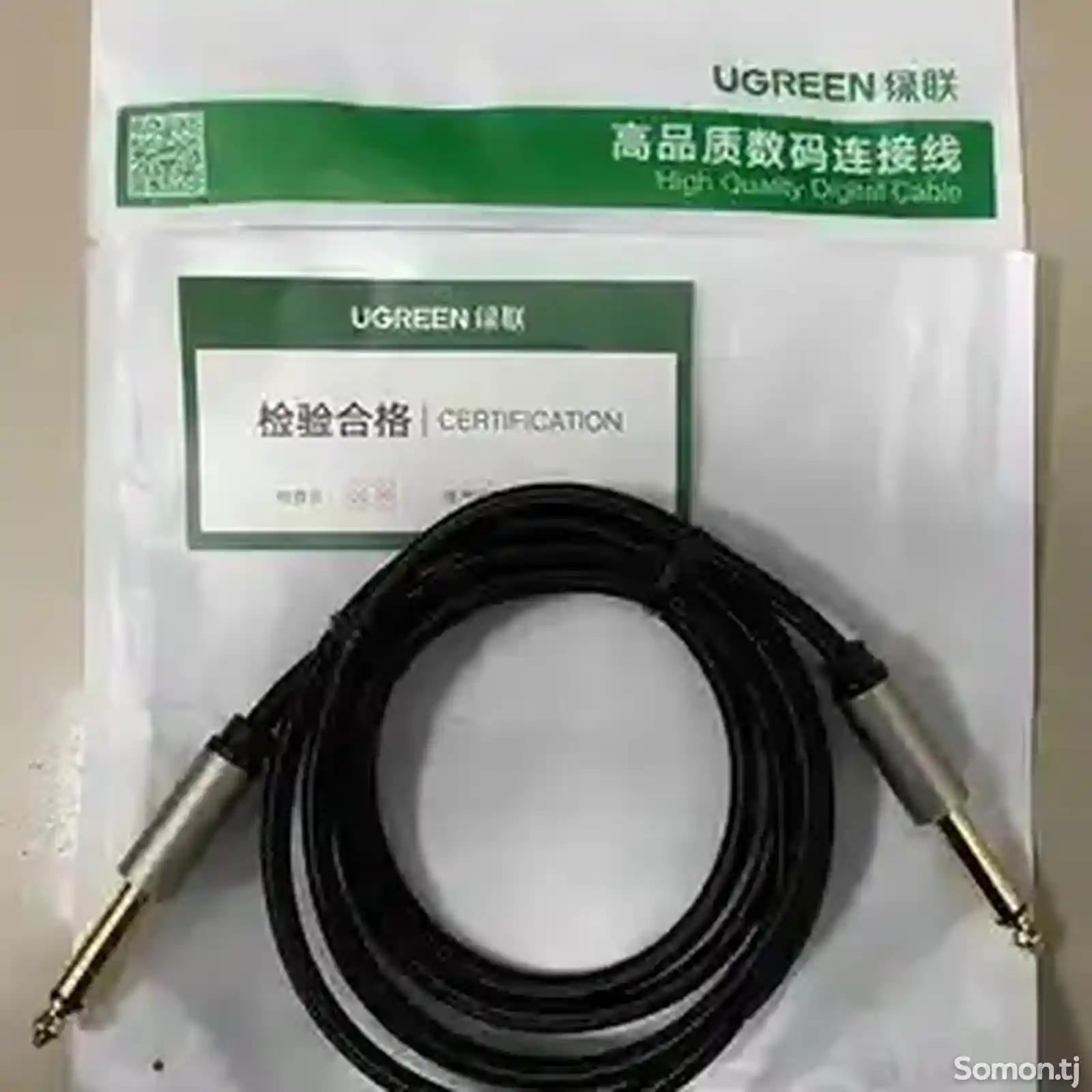 Гитарный грифель Ugreen 6,35 мм от 1/4 до 1/4 TS Professional 1.5m-1