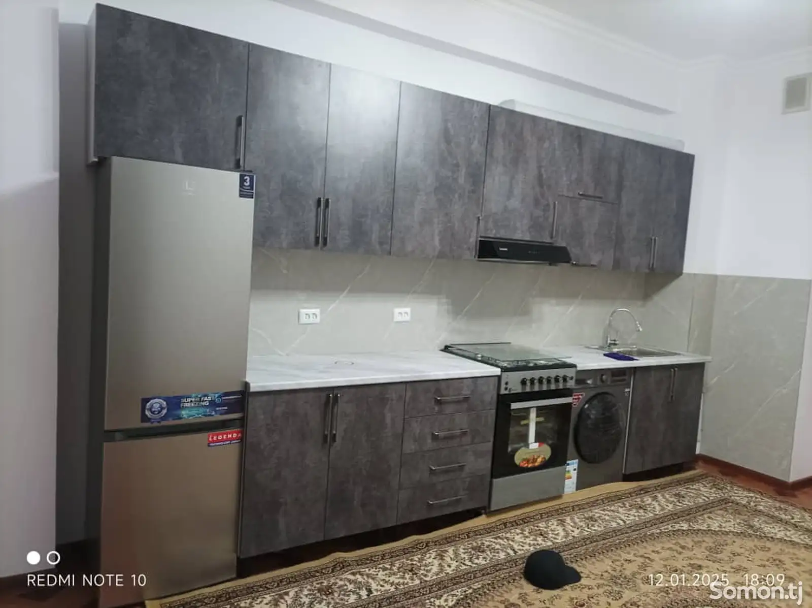 2-комн. квартира, 12 этаж, 75м², сомони-1