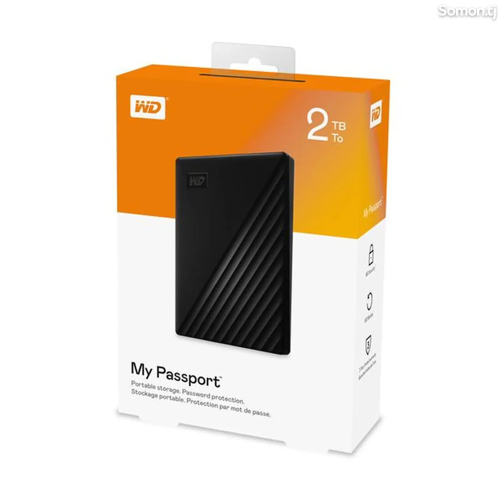 Внешний жёсткий диск WD 2TB My Passport USB 3.2 External Hard Drive-1