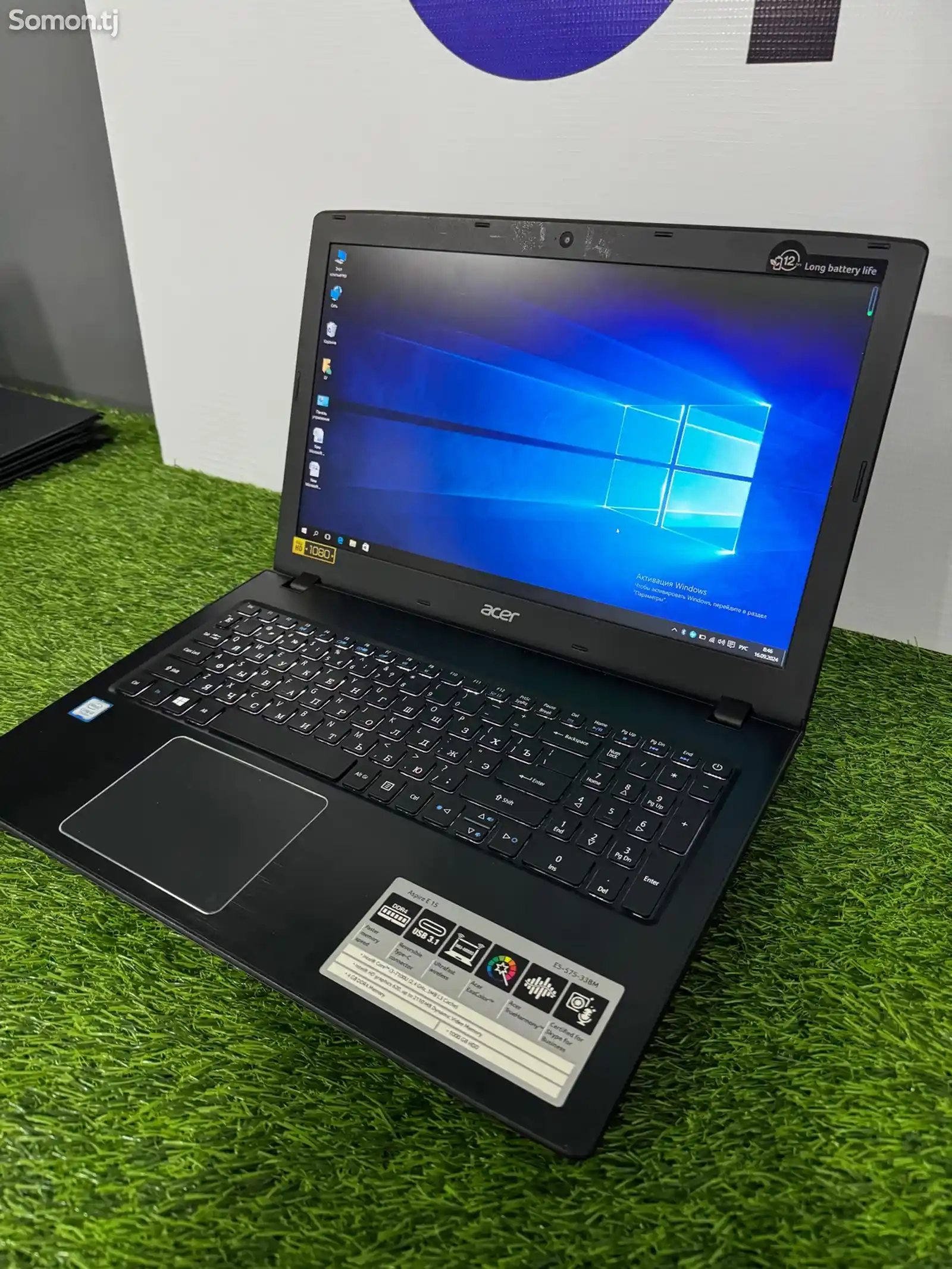 Ноутбук Acer core i3 7 gen-1