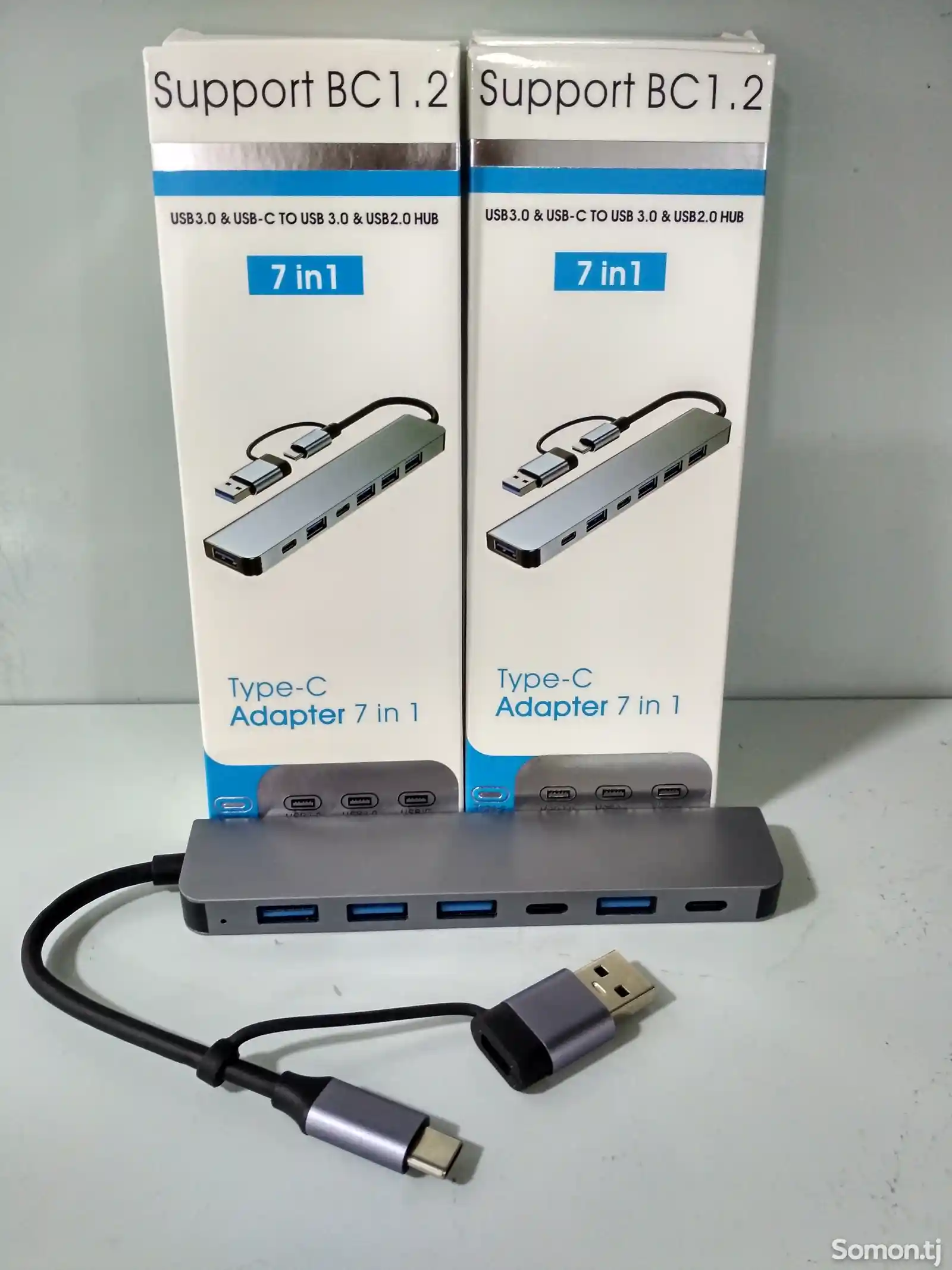 Переходник Type-c Adapter 7in1 USB 3.0-1