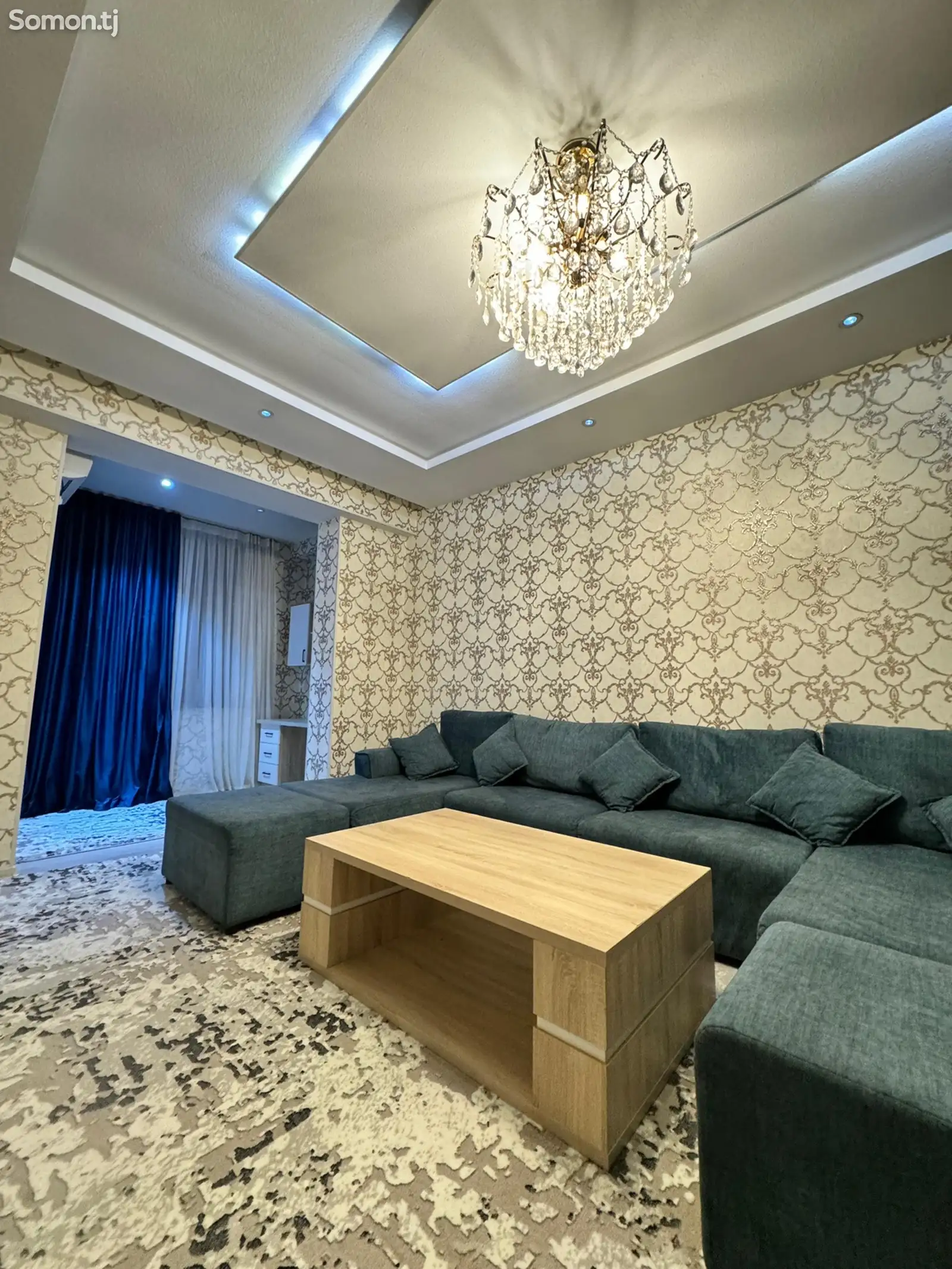 2-комн. квартира, 13 этаж, 60м², Исмоили Сомони-7