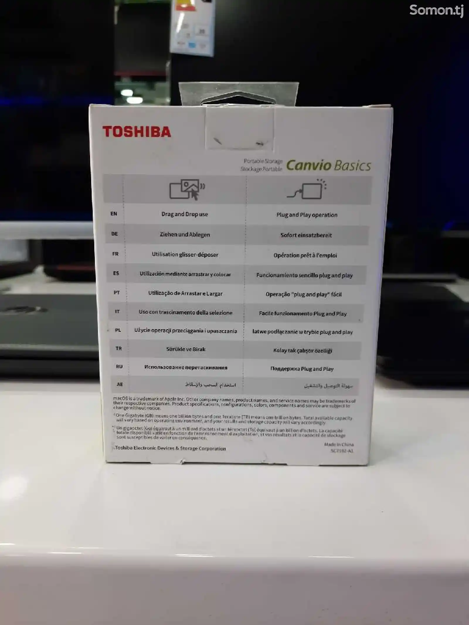Внешний жёсткий диск Toshiba 2Tb-2