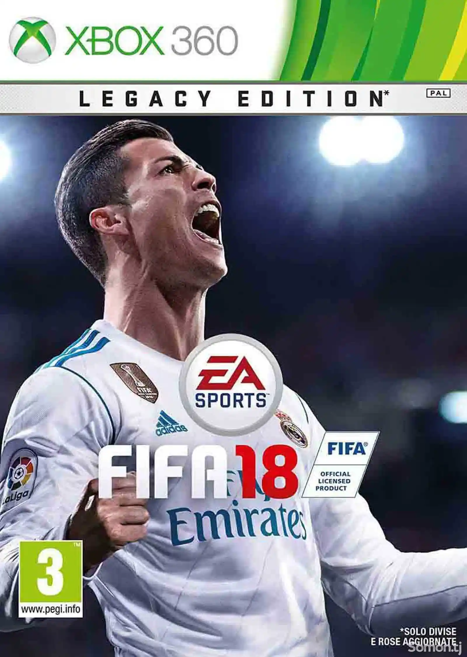 Игра Fifa 18 legacy edition для прошитых Xbox 360