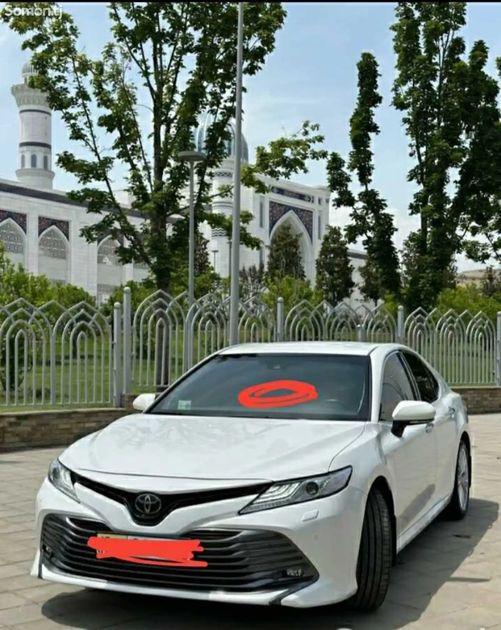 Лобовое стекло от Toyota Camry 6 2 000 c. №10441713 в г. Душанбе -  Автозапчасти - Somon.tj бесплатные объявления куплю продам б/у