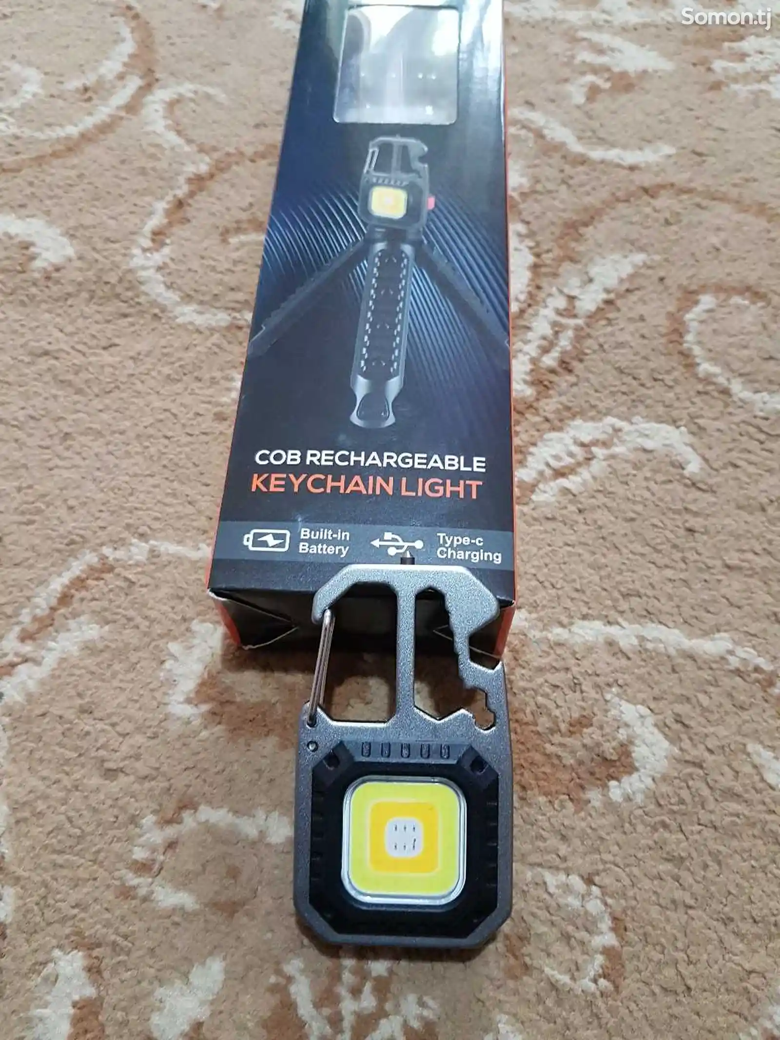 Фонарик Cob Rechargeable Keychain Light-1