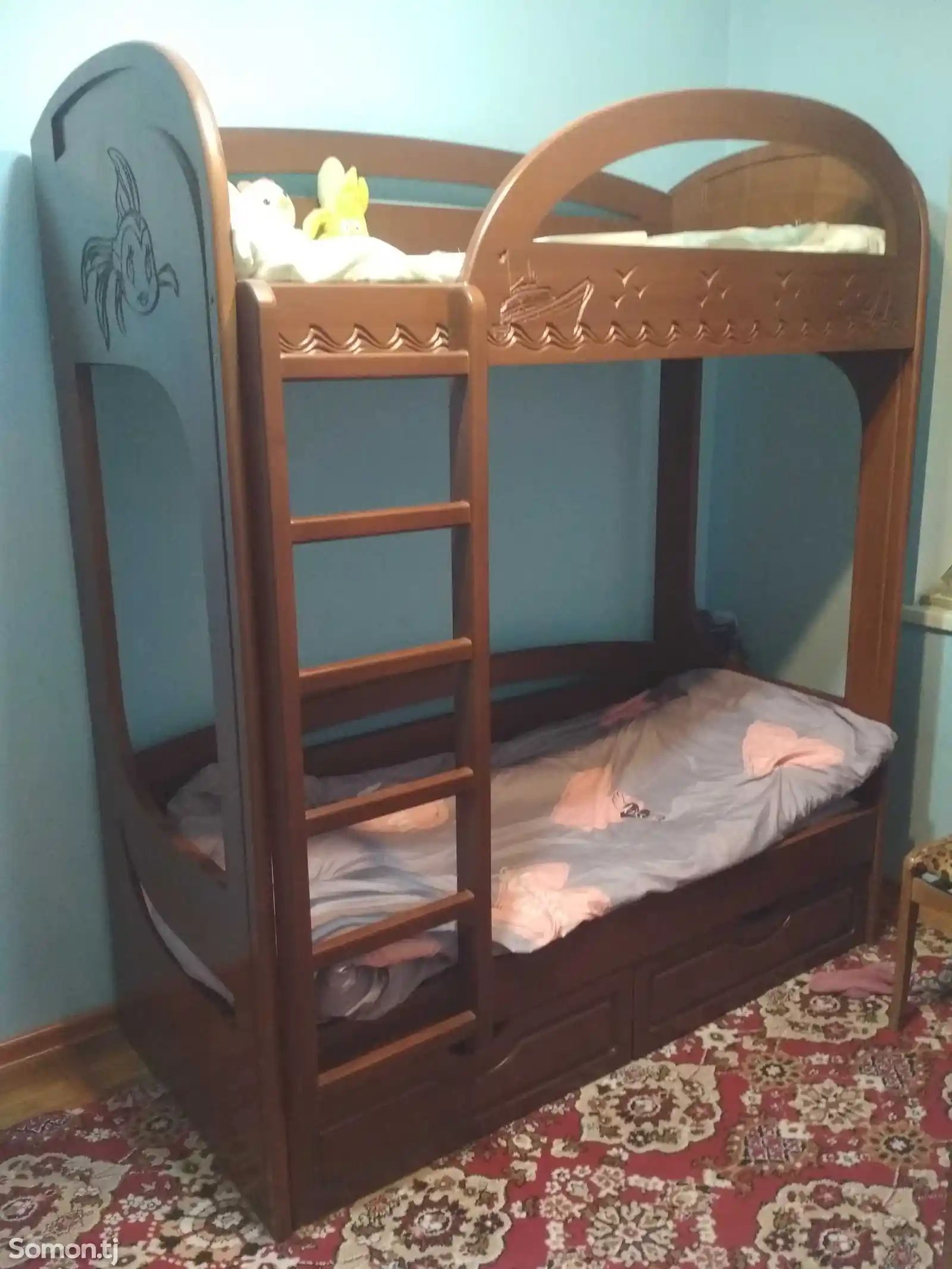 Детская двухярусная кровать-1
