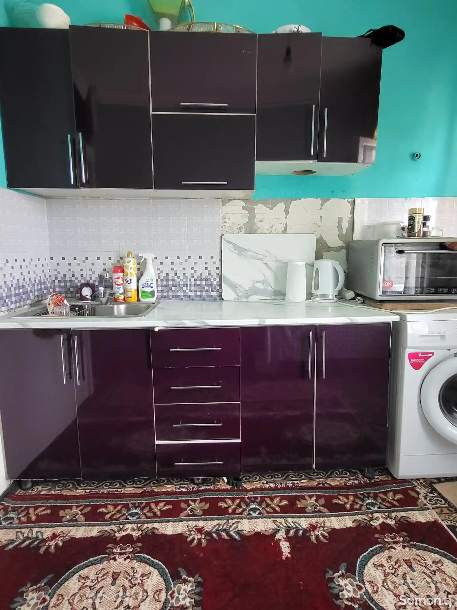 Кухонный гарнитур, материал турецкий МДФ, 1.8 метр-2