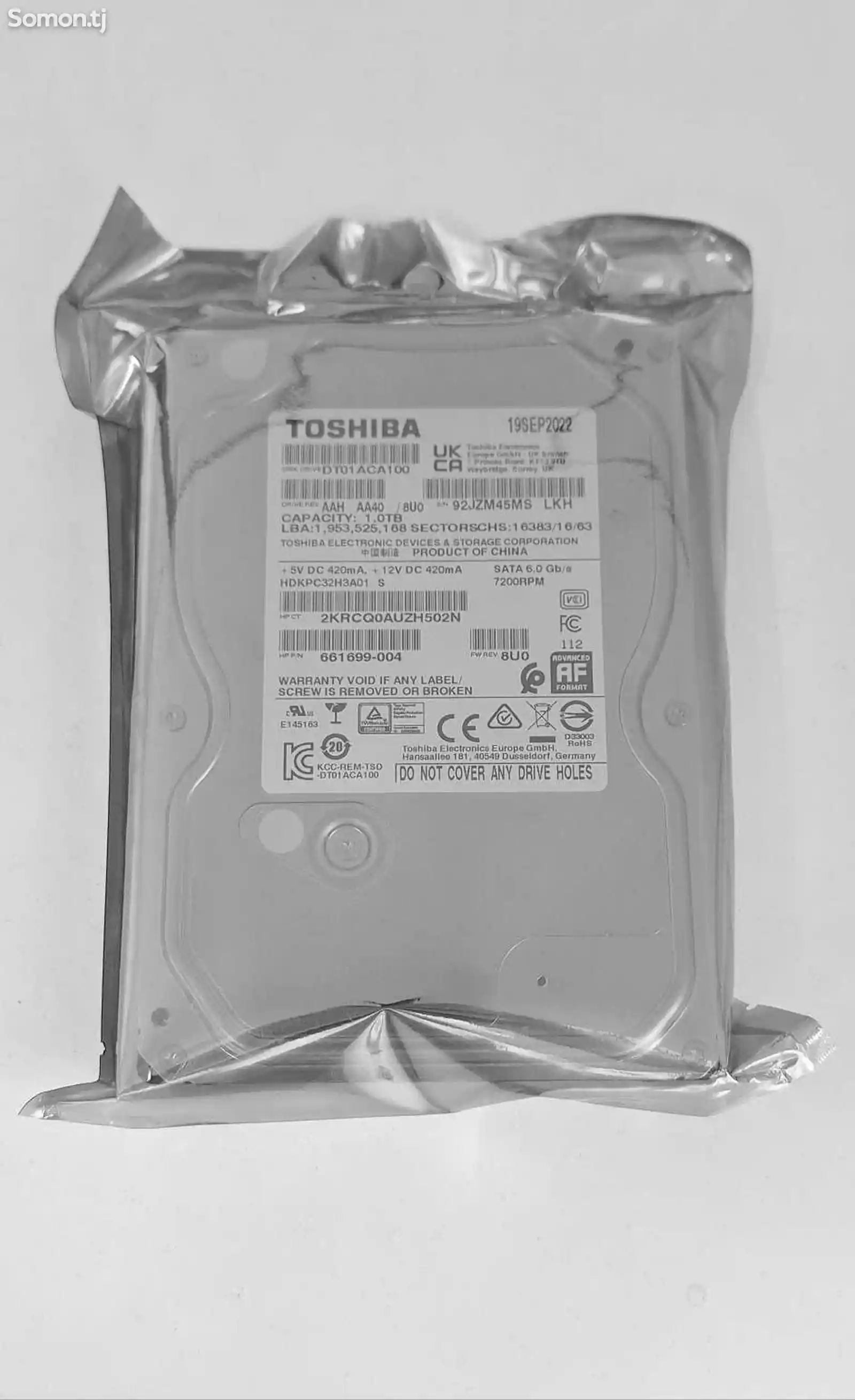 Жёсткий диск Toshiba 1Tb-2