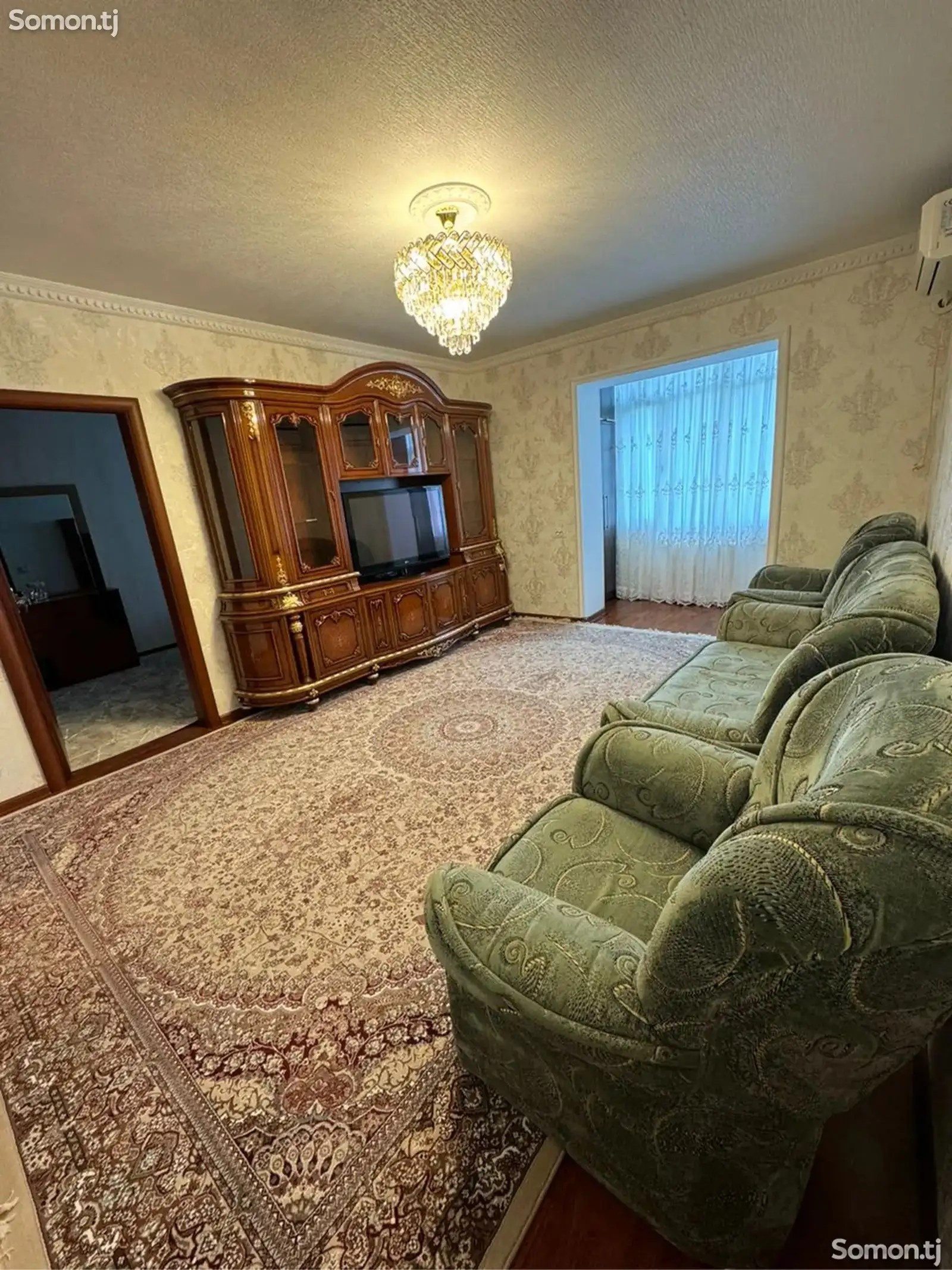 3-комн. квартира, 4 этаж, 58м², И.Сомони-1