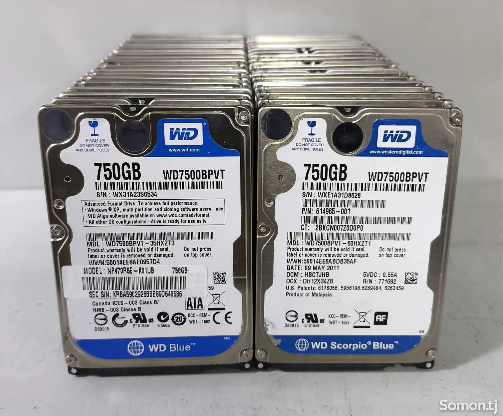 Жёсткий диск для ноутбуков WD Blue 750gb-1