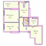 3-комн. квартира, 11 этаж, 83 м², Сино-3