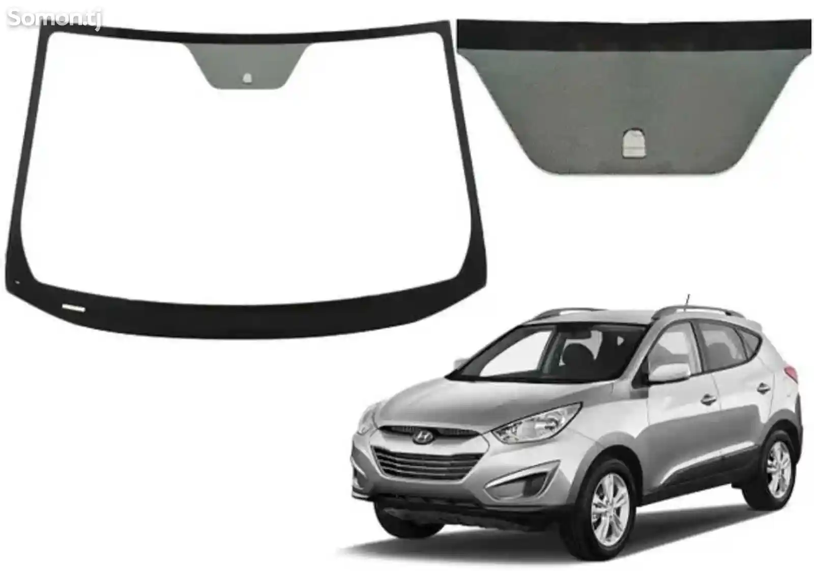 Лобовое стекло от Hyundai Tucson 2009