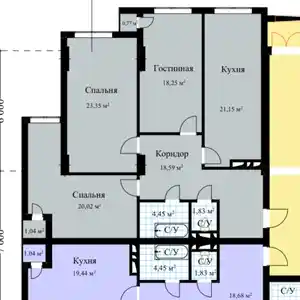 3-комн. квартира, 13 этаж, 110 м², Шохмансур, Ватан