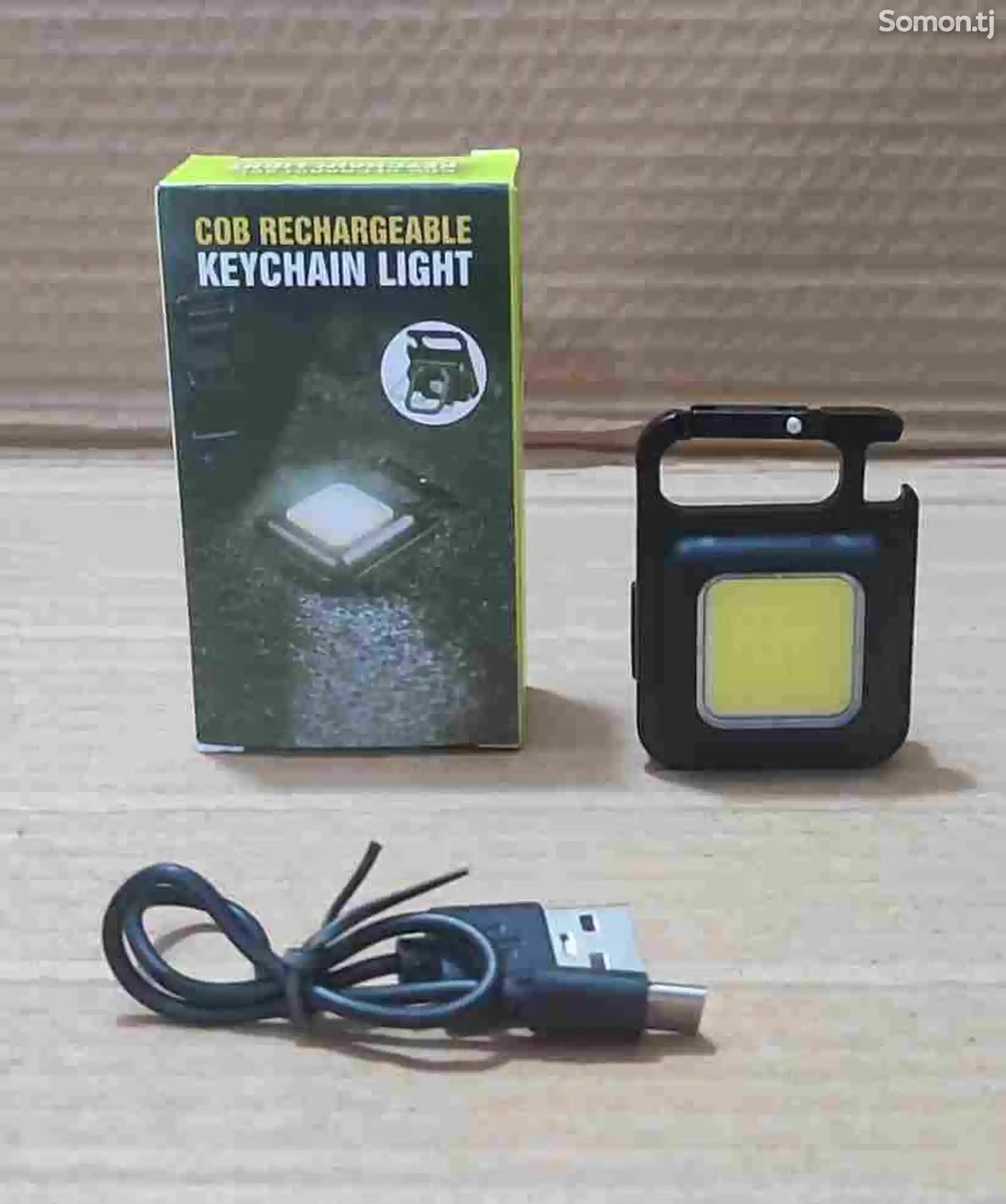 Светодиодный мини фонарь на магните Cob Rechargeable Keychain Light-1