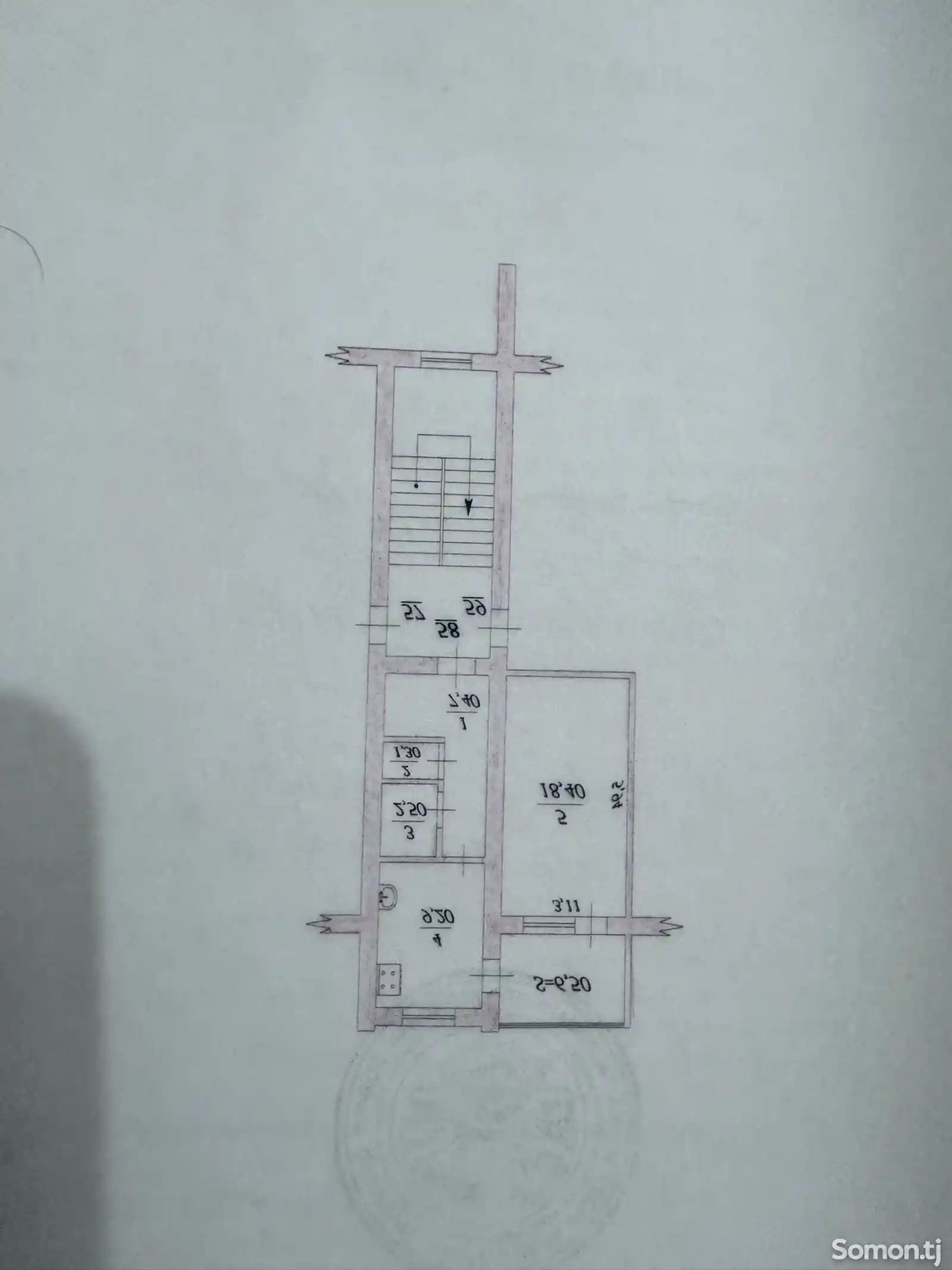 1-комн. квартира, 5 этаж, 39 м², Ул. Мирзо Турсунзода (Говорова) 24-8