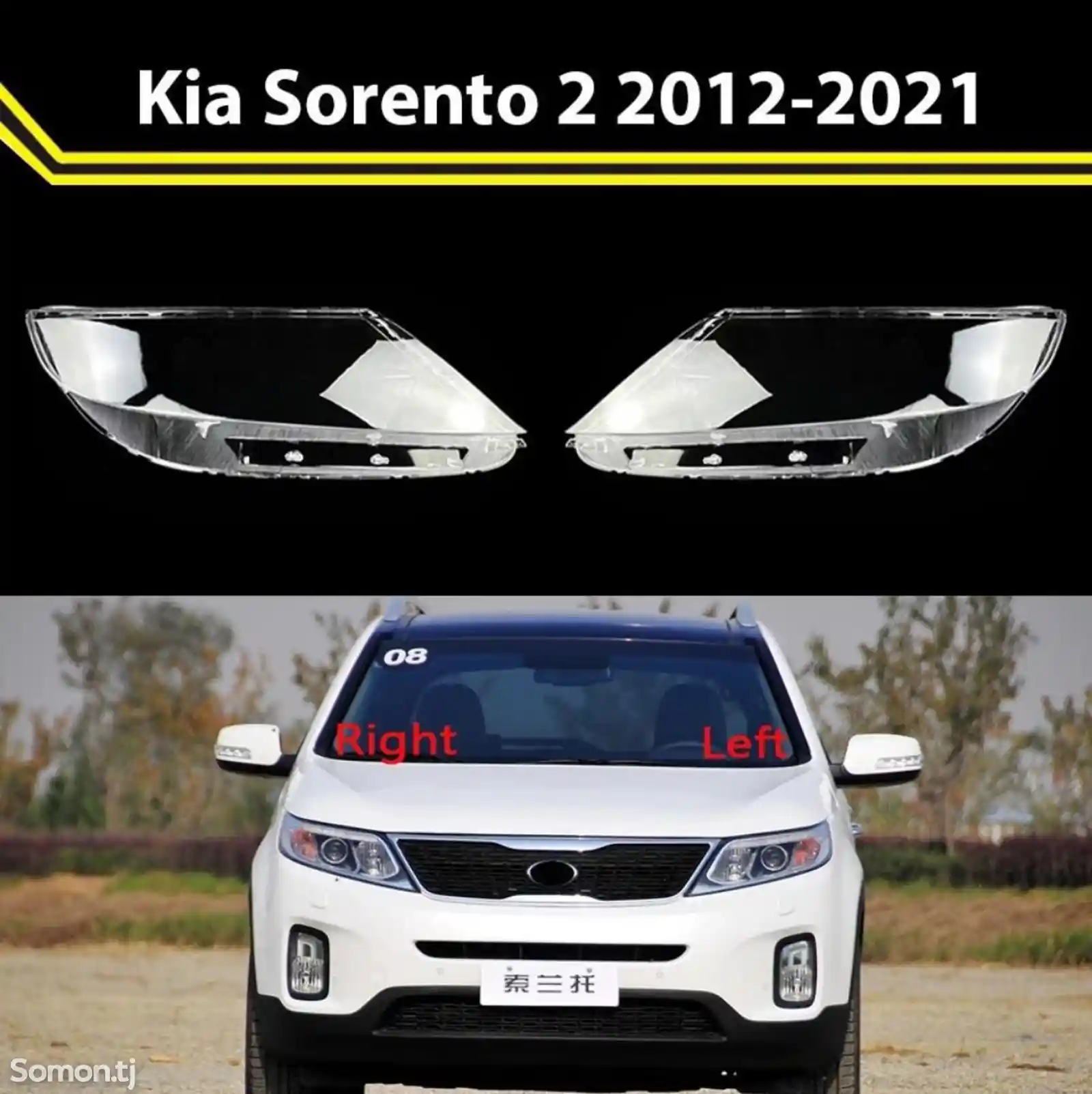 Стекло фары KIa sorento 2012-2021-1