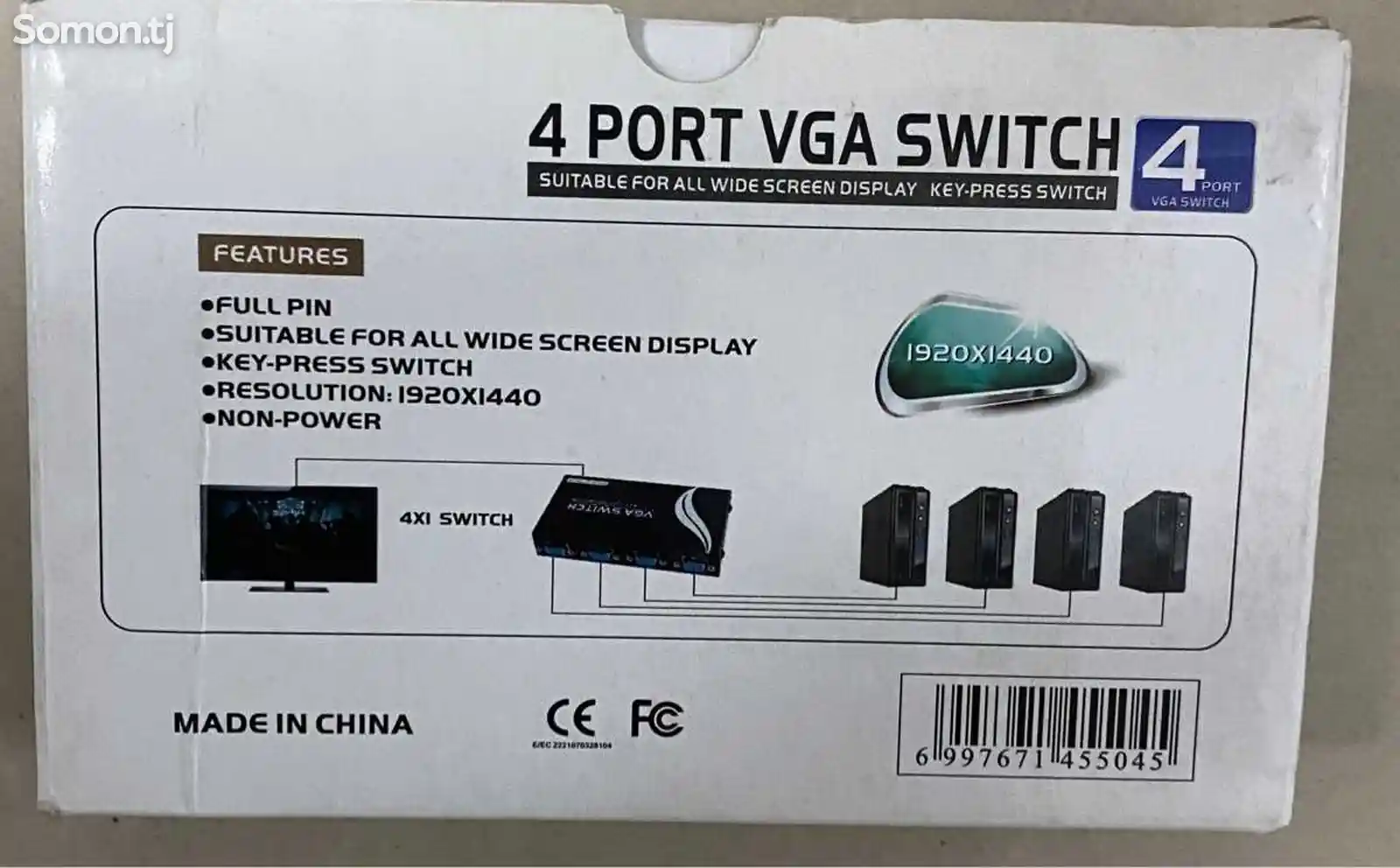 Переключатель VGA switch-4