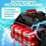 Воздуходувка портативная 2 АКБ, аккумуляторная электрическая-5