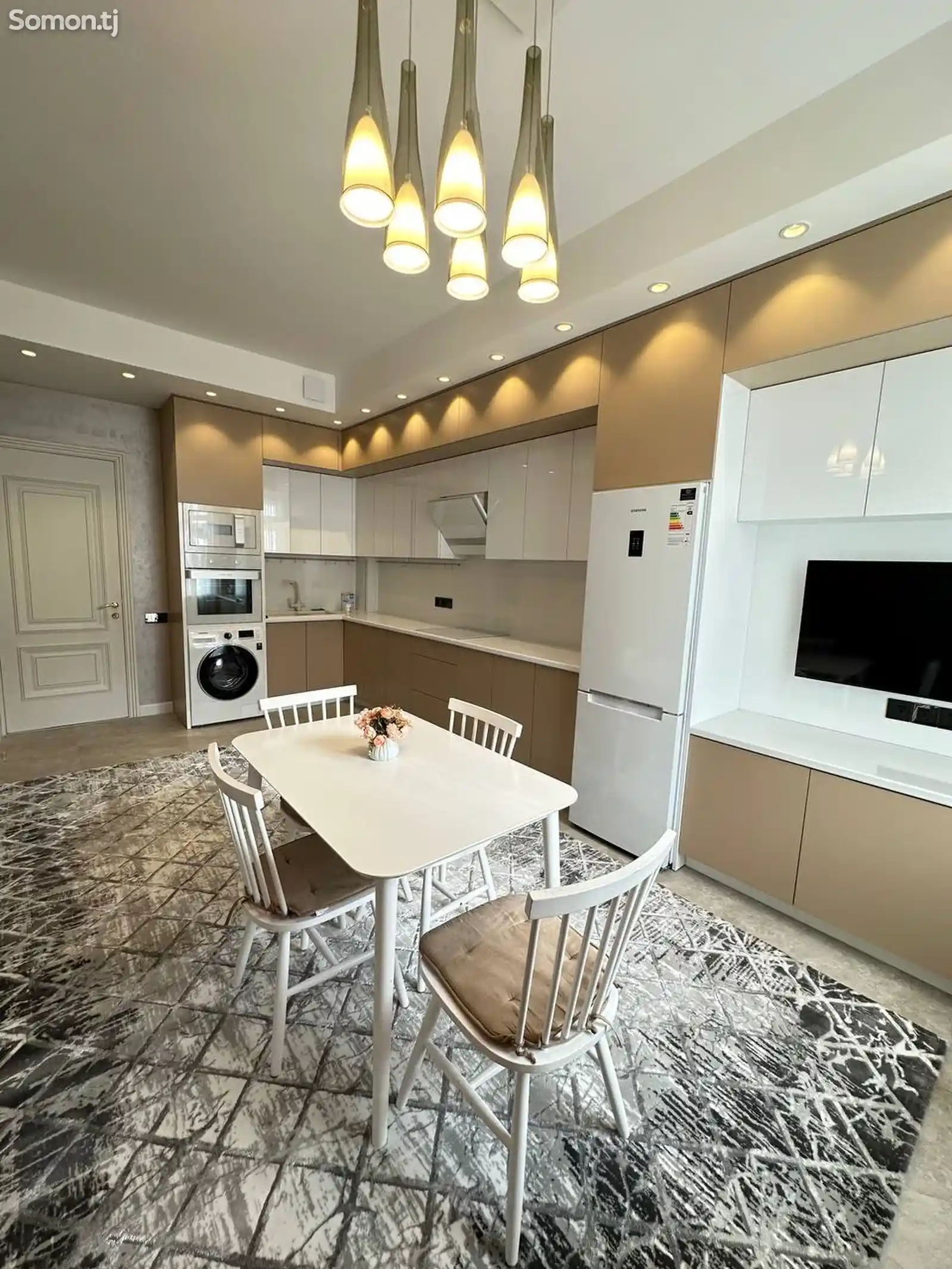 2-комн. квартира, 14 этаж, 121м², исмоили -сомони-4