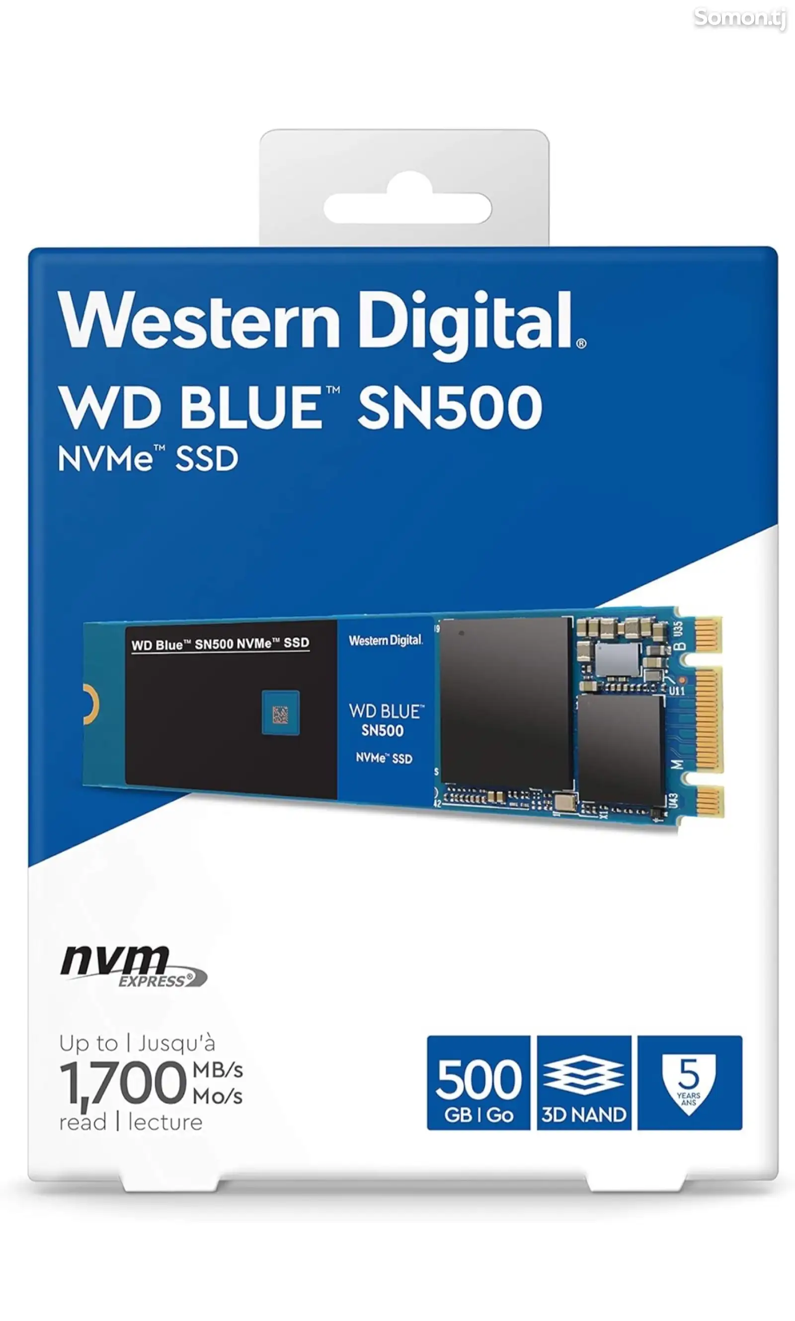 SSD накопитель Western Digital 500GB WD Blue SN500 NVMe Internal SSD - Gen3-1