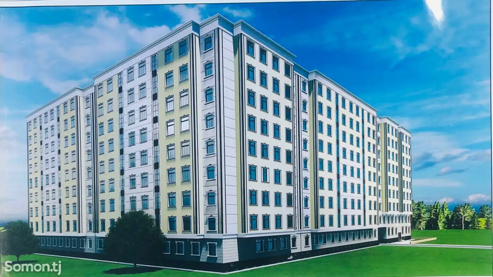 3-комн. квартира, 6 этаж, 94 м², шаҳраки Сомониён-1