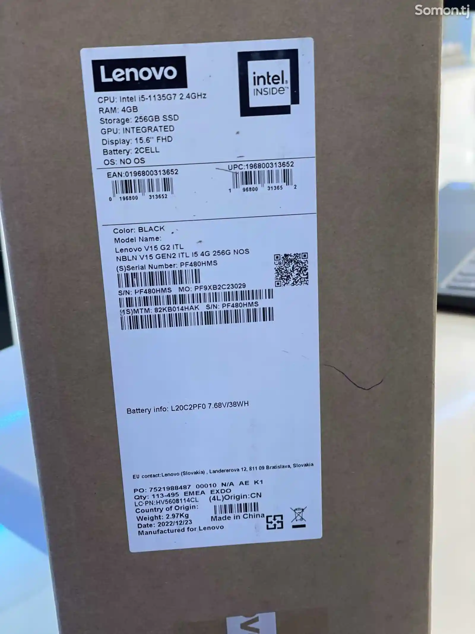 Ноутбук Lenovo Core i5-1135G7 4/SSD256GB с сумкой-8