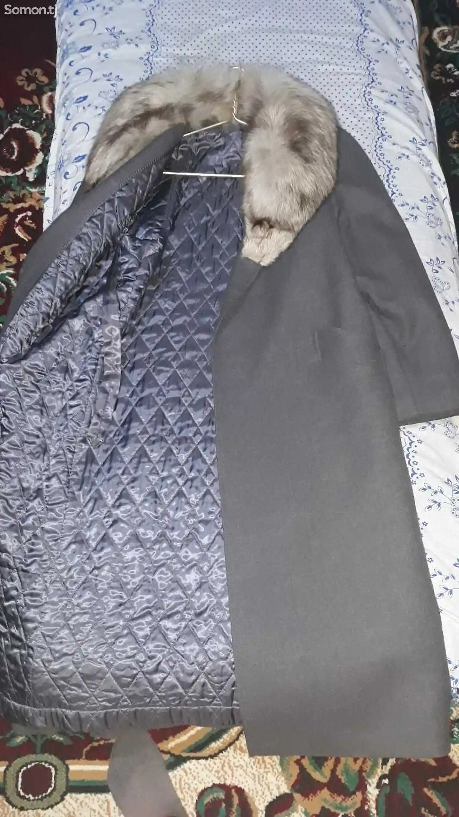 Пальто шерстяной с натуральным мехом Писец-9