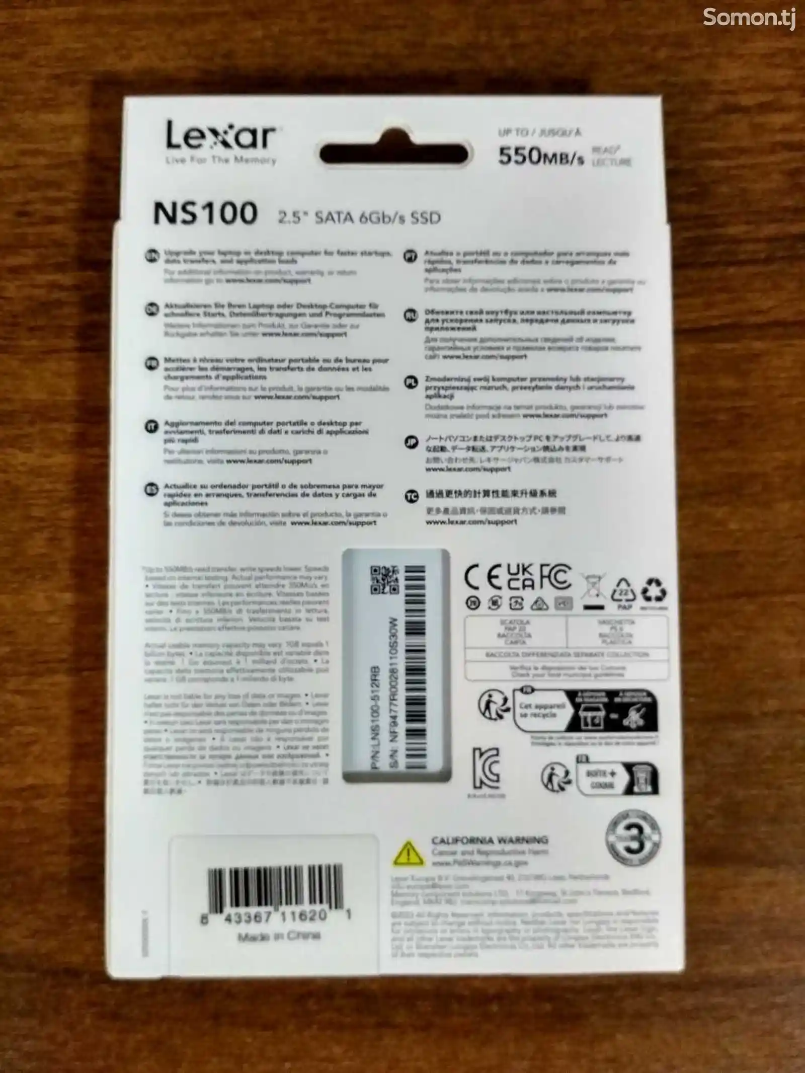 Накопитель SSD Lexar NS100 512Gb-2