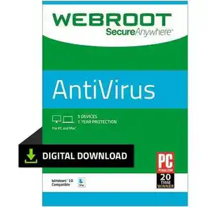 Webroot SecureAnywhere AntiVirus - иҷозатнома барои 1 роёна, 1 сол
