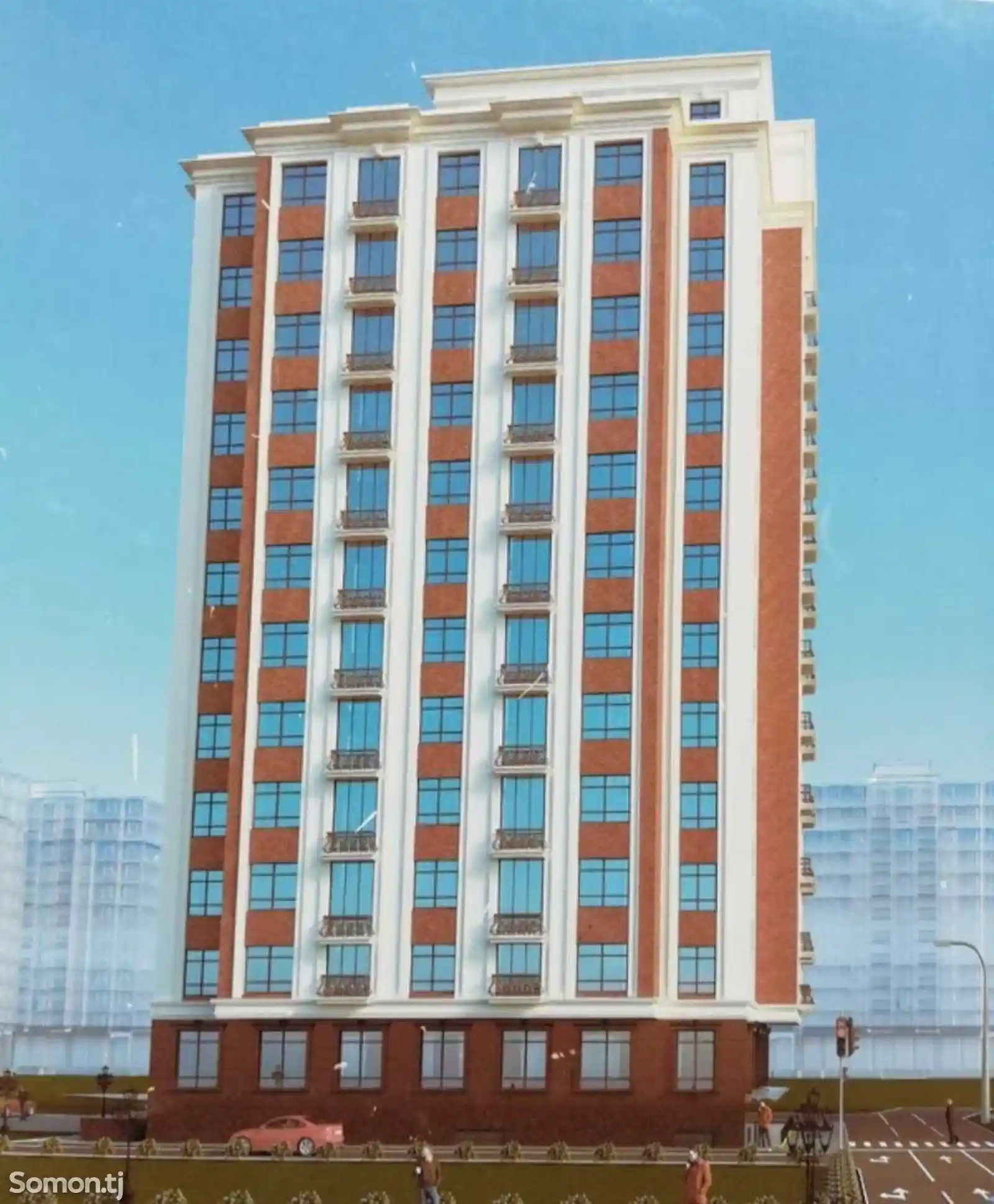 2-комн. квартира, 10 этаж, 68 м², Донишгоҳи Носири Хусрав-2