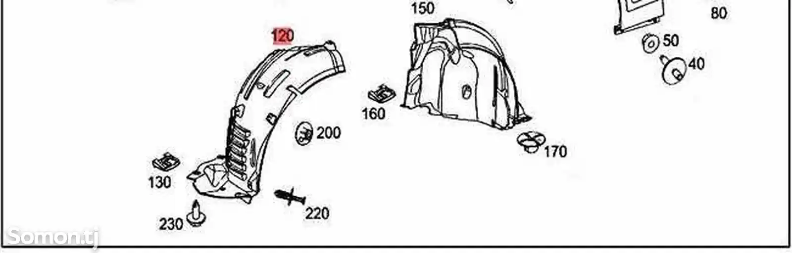 Подкрылок Mercedes-Benz E-Class 2011 A2126900230 W212, передний правый-4