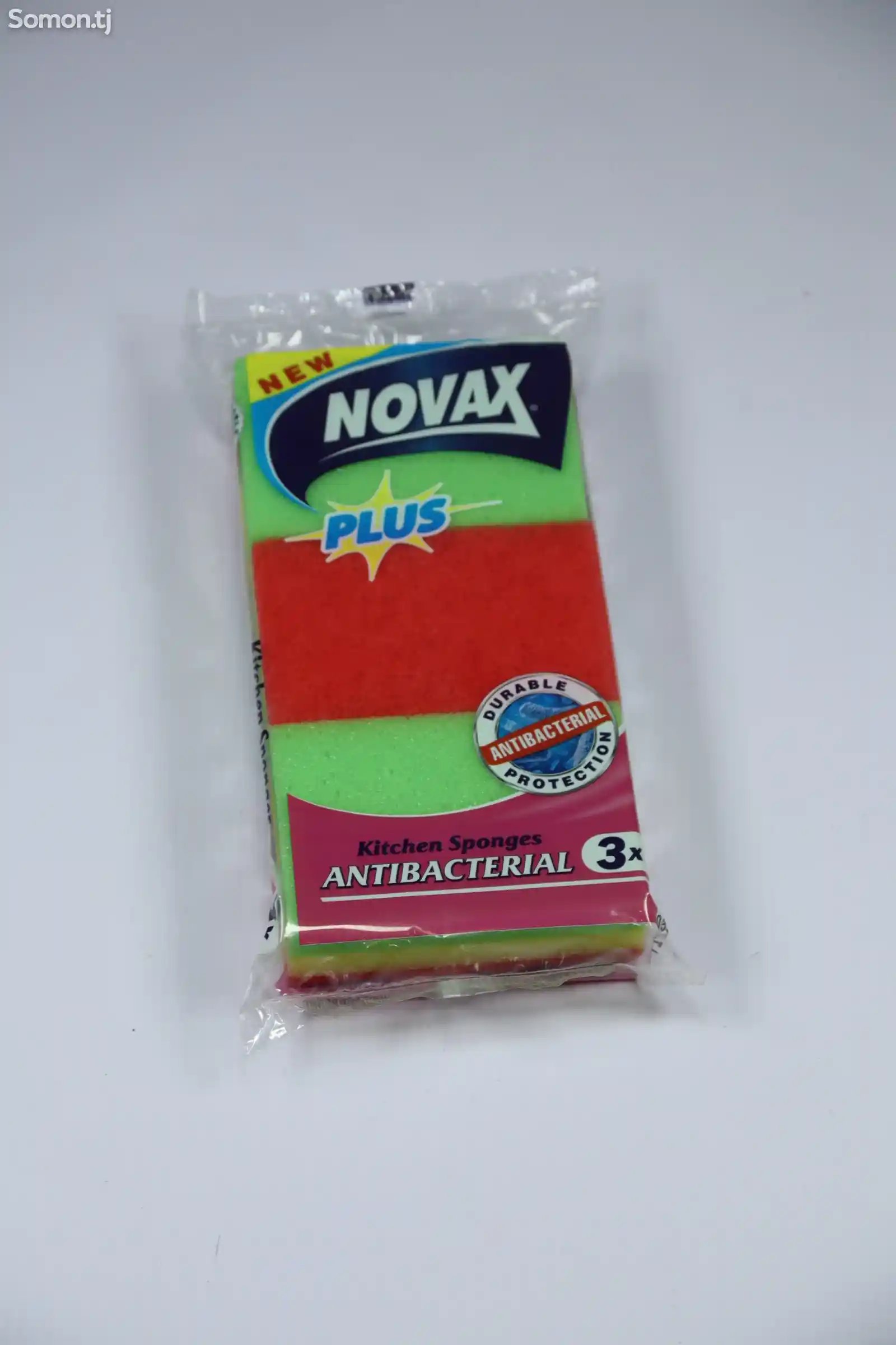 Губки кухонные Novax antibacterial 3шт