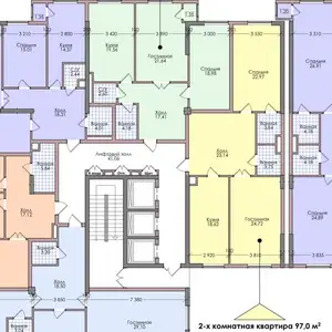 2-комн. квартира, 16 этаж, 97 м², Центр, Оперка, Напротив МинФин