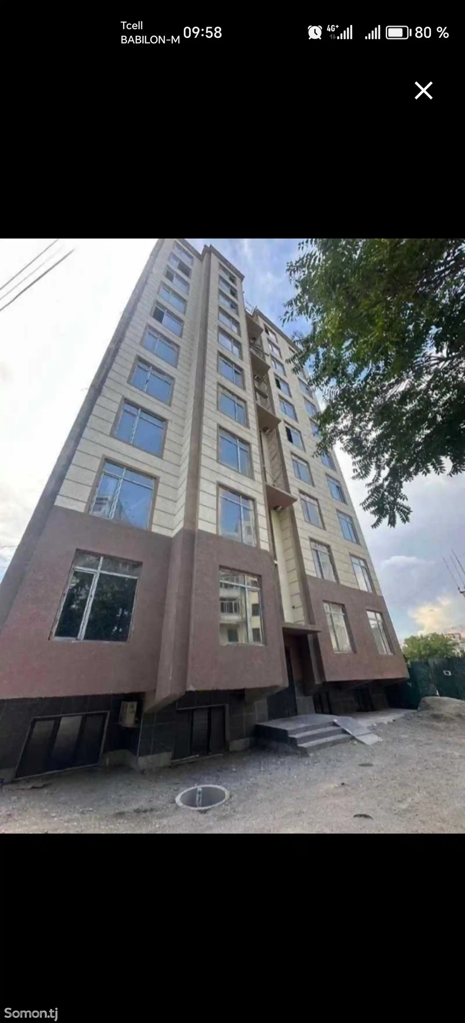 2-комн. квартира, 9 этаж, 73 м², Стадион-1