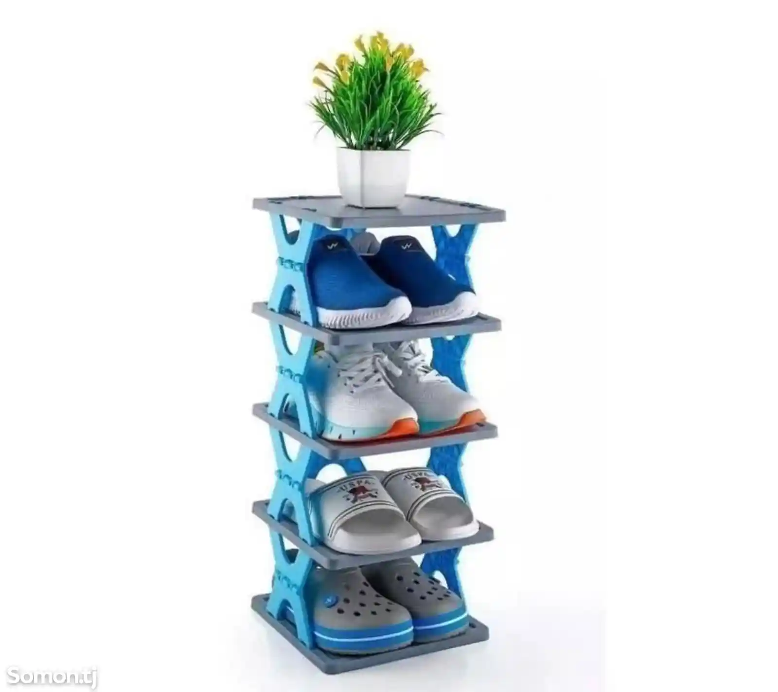 Вертикальная пластиковая стойка для обуви-2