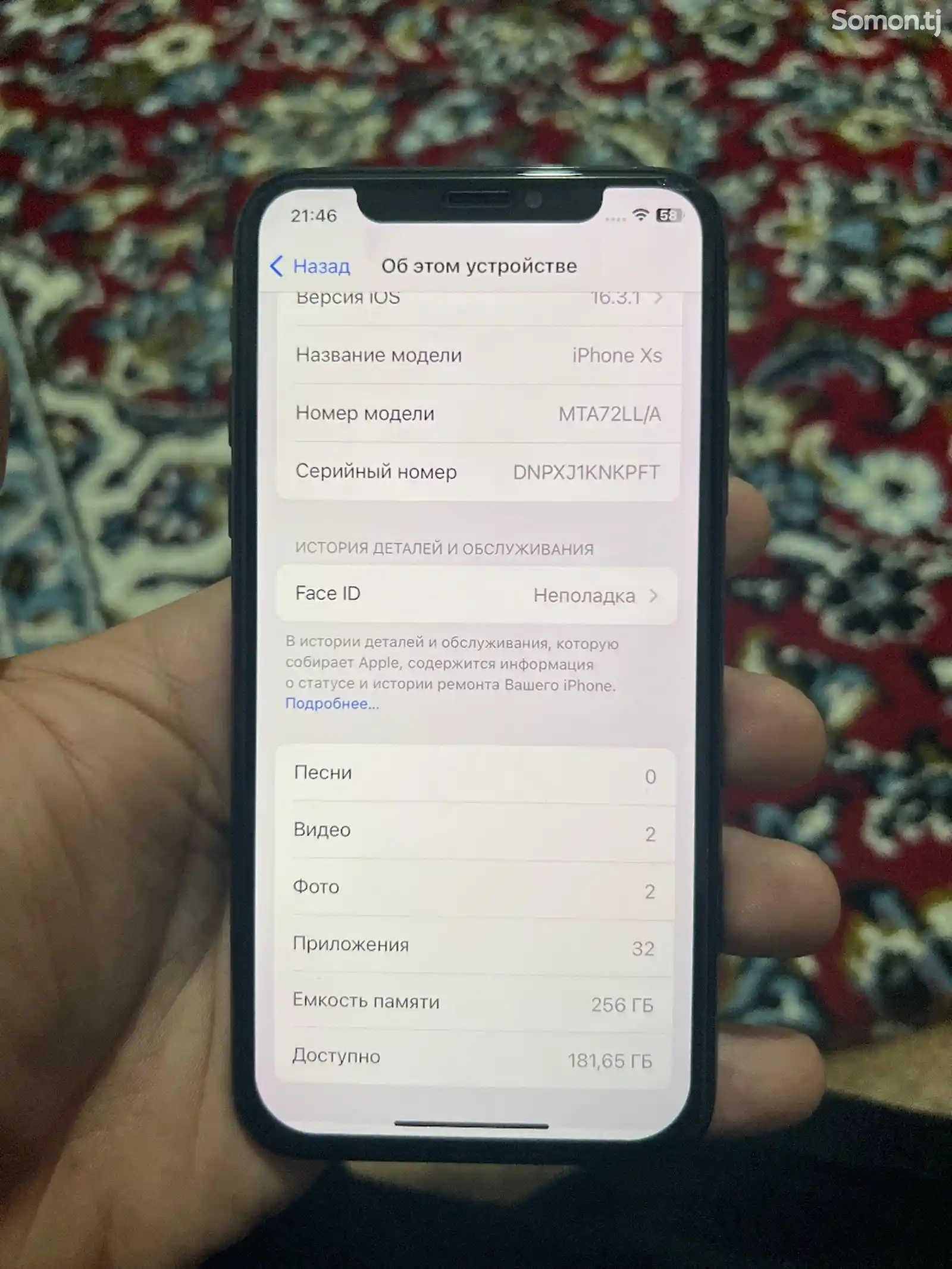 Apple iPhone Xs, 256 gb, Space Grey-2