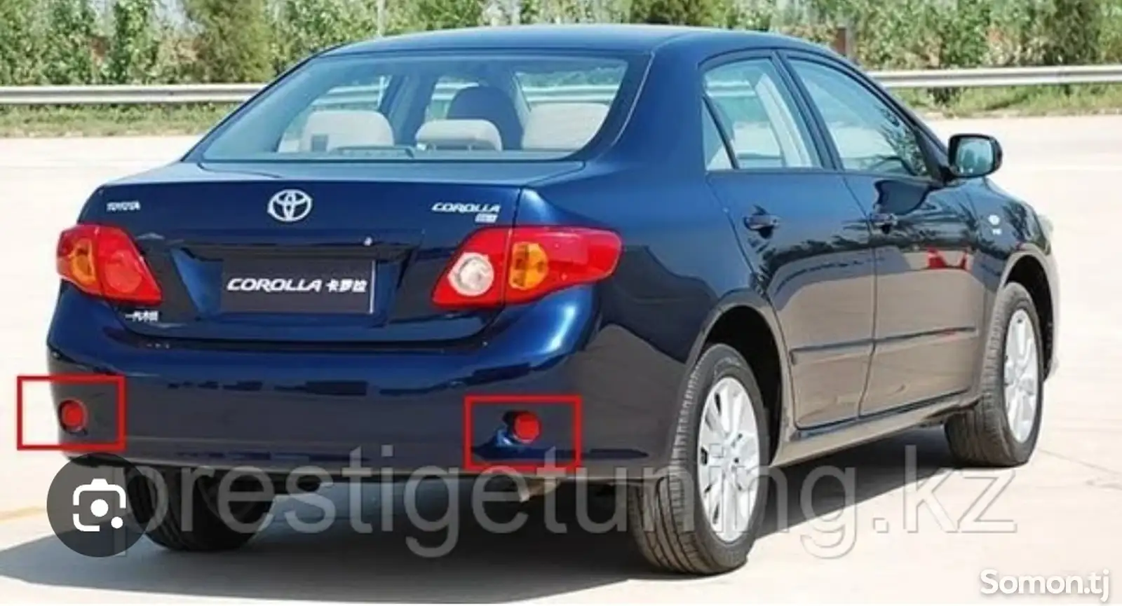 Задние фонари на Toyota Corolla