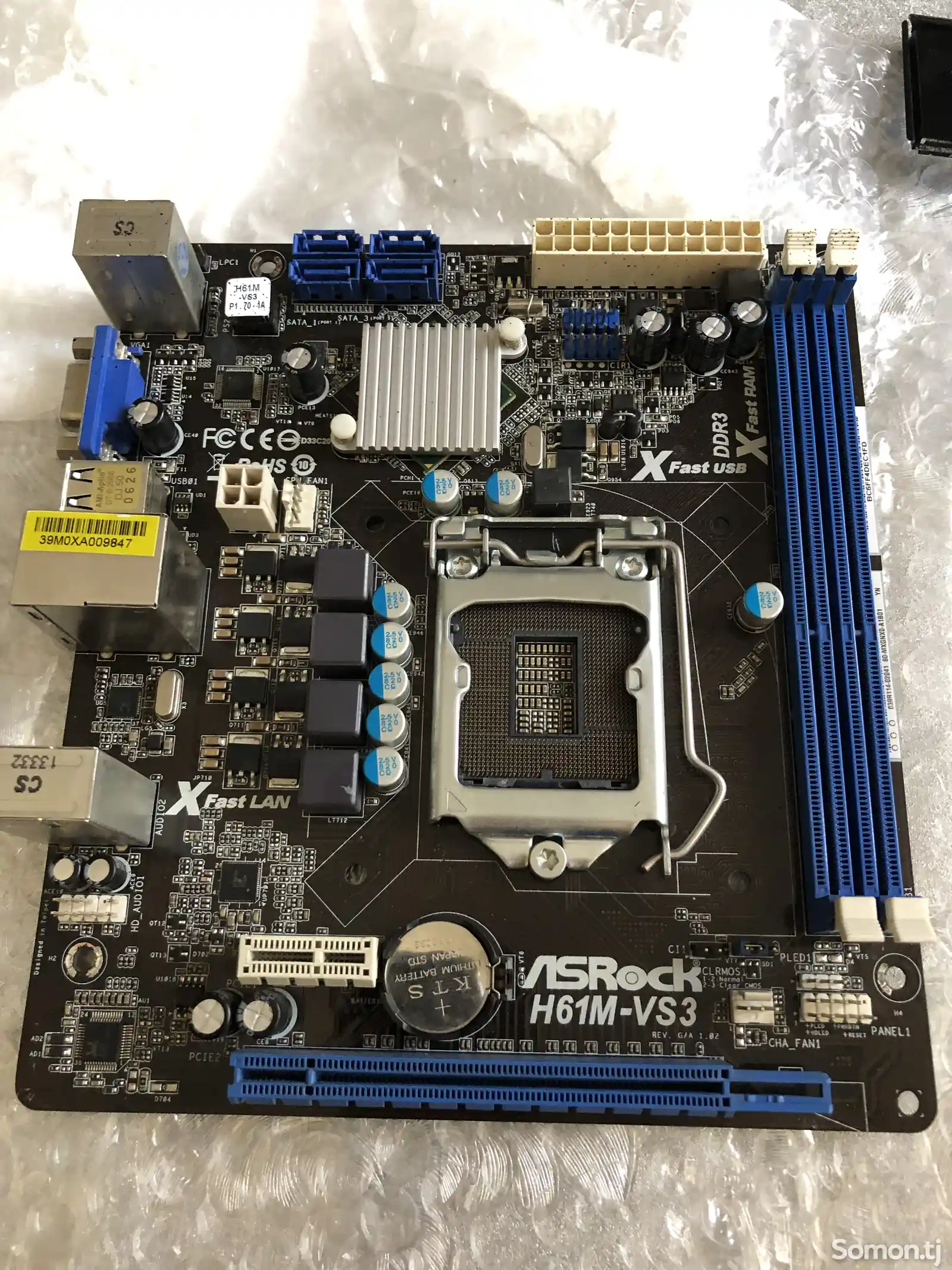 Материнская плата AsRock H61M-VS3 socket 1155