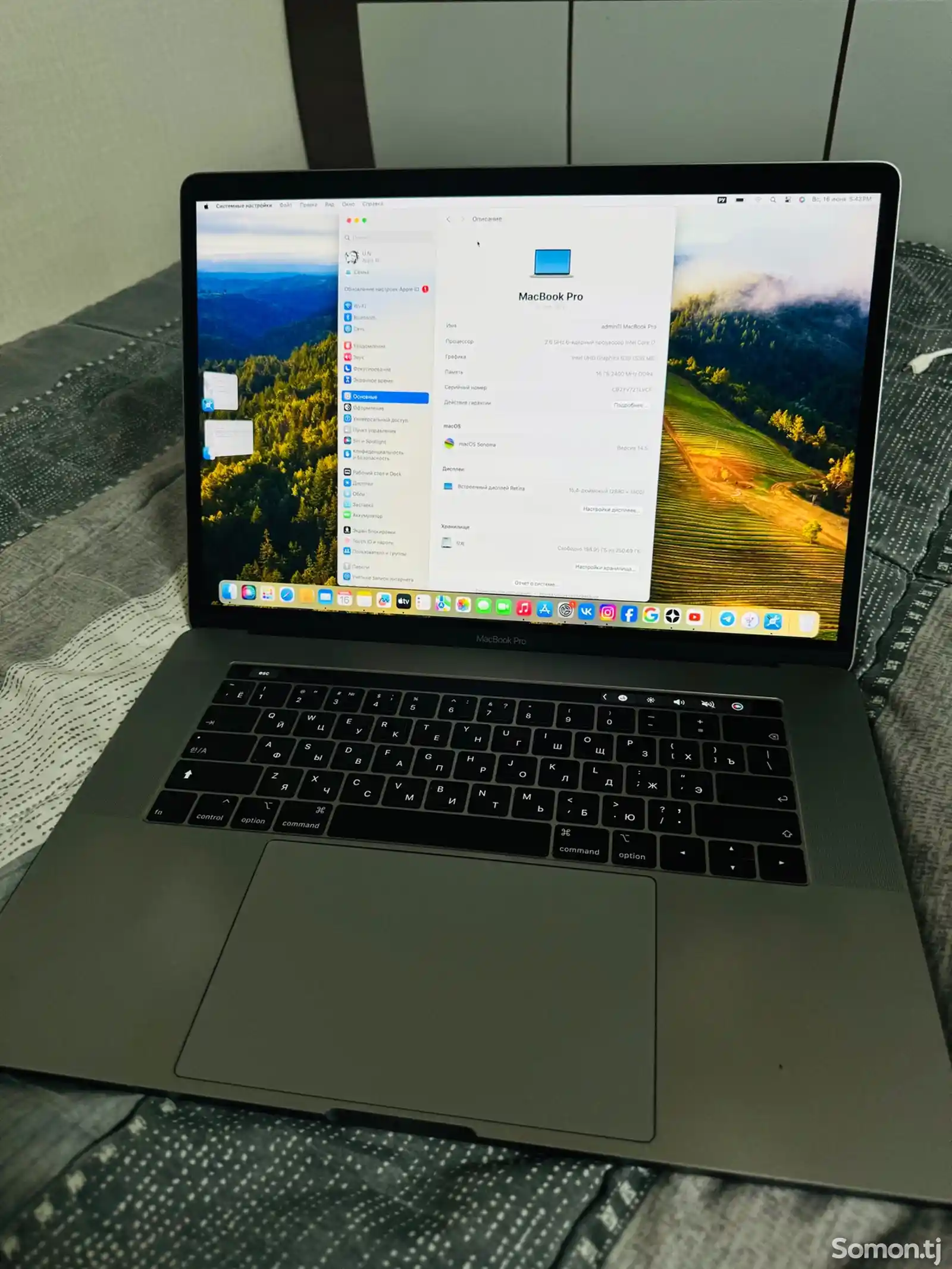Ноутбук Mac book pro 15 inch 2019-1