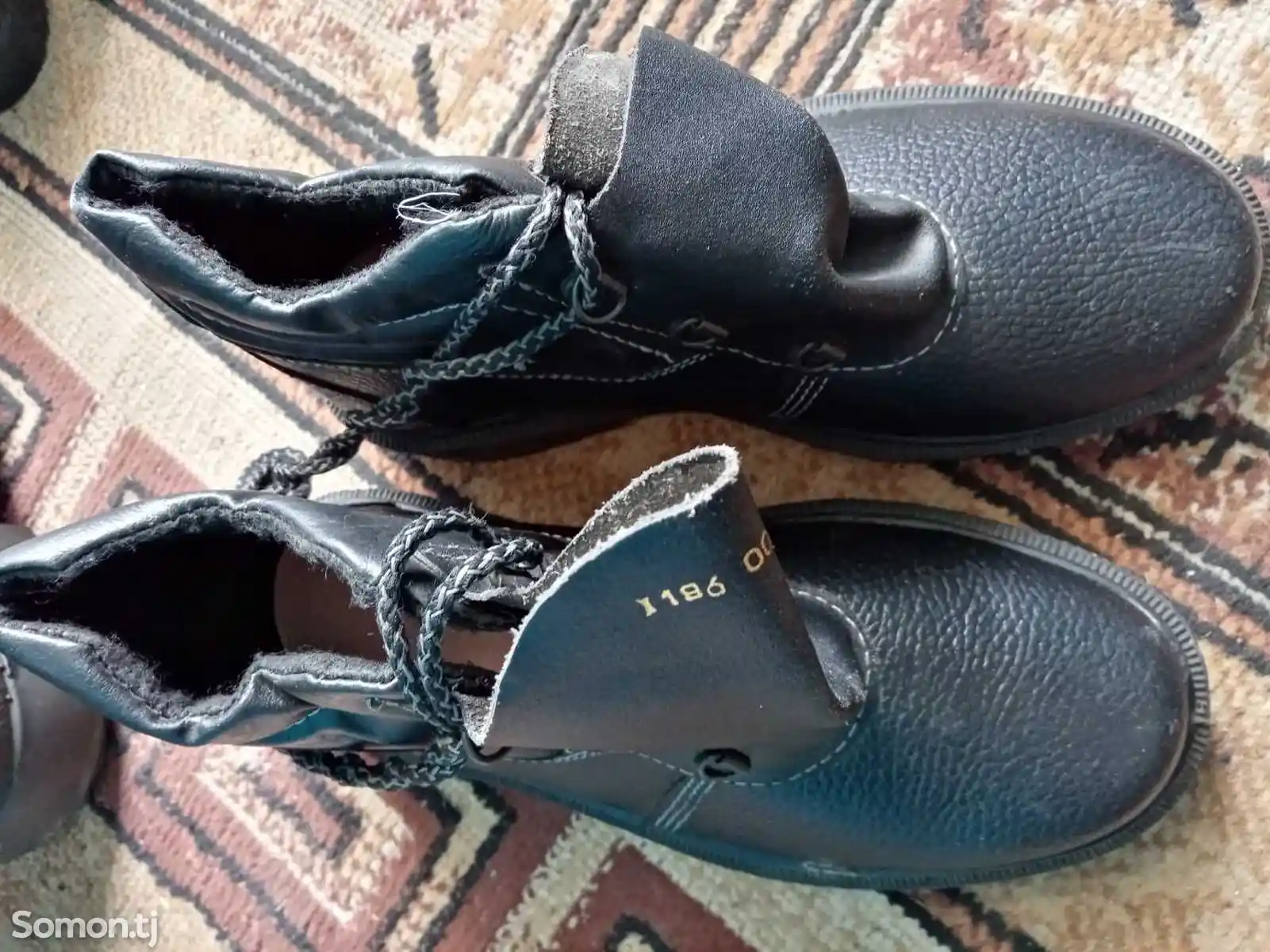 Кирзовые ботинки на шнурках-3