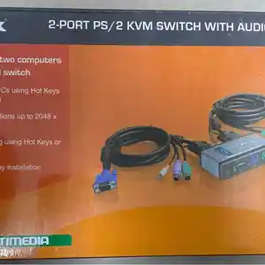2-Портовый коммутатор Ps/2 KVM с поддержкой avdio