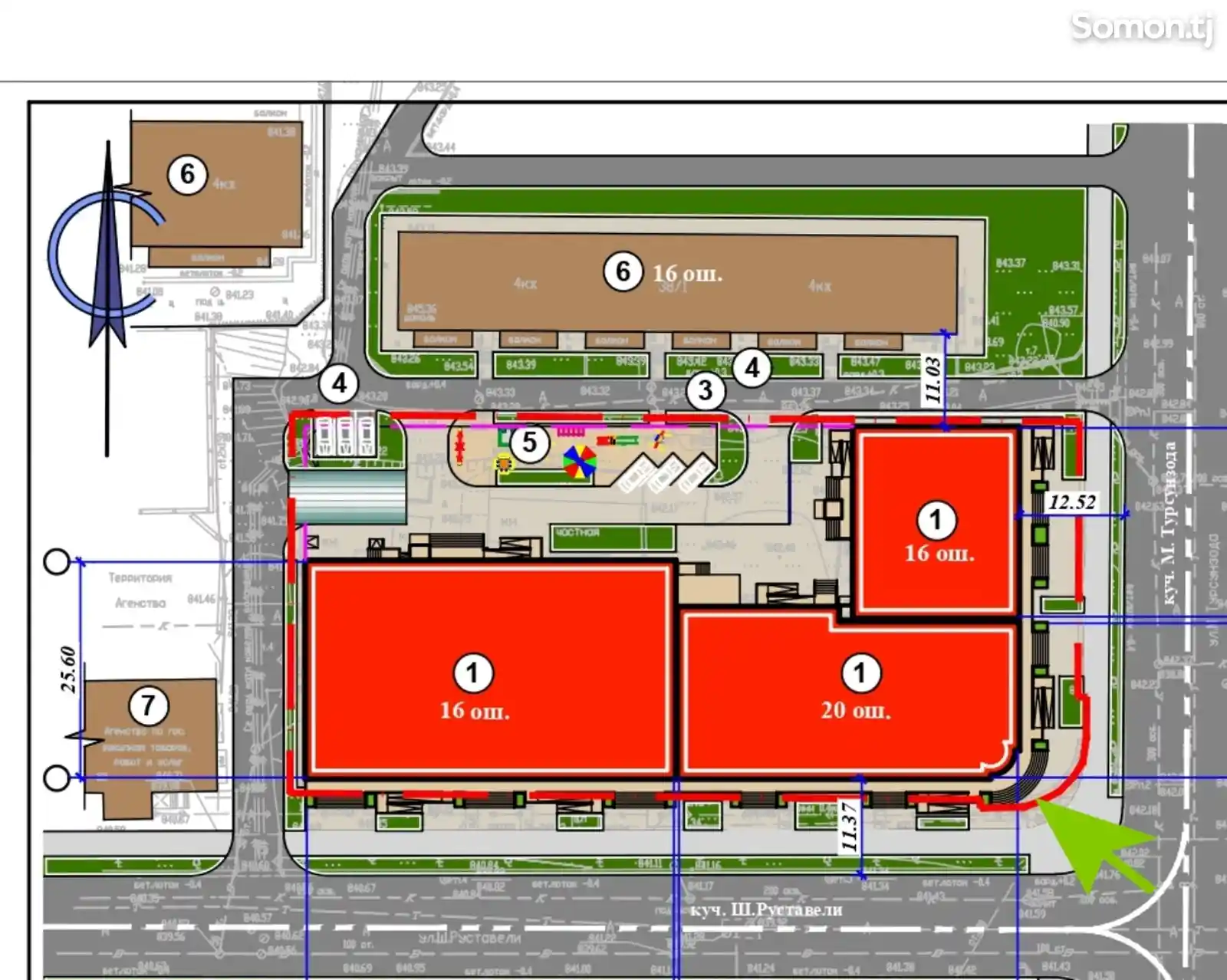 3-комн. квартира, 8 этаж, 135 м², ул. Мирзо Турсунзаде, 36-3